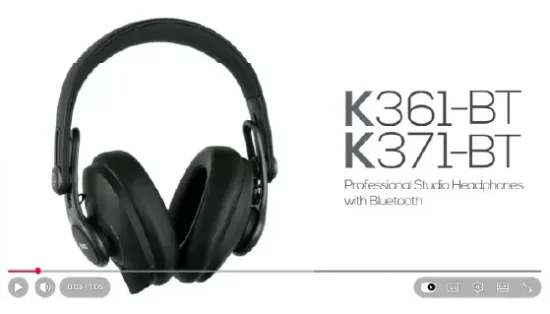 אוזניות אולפן סגורות AKG K371 BT