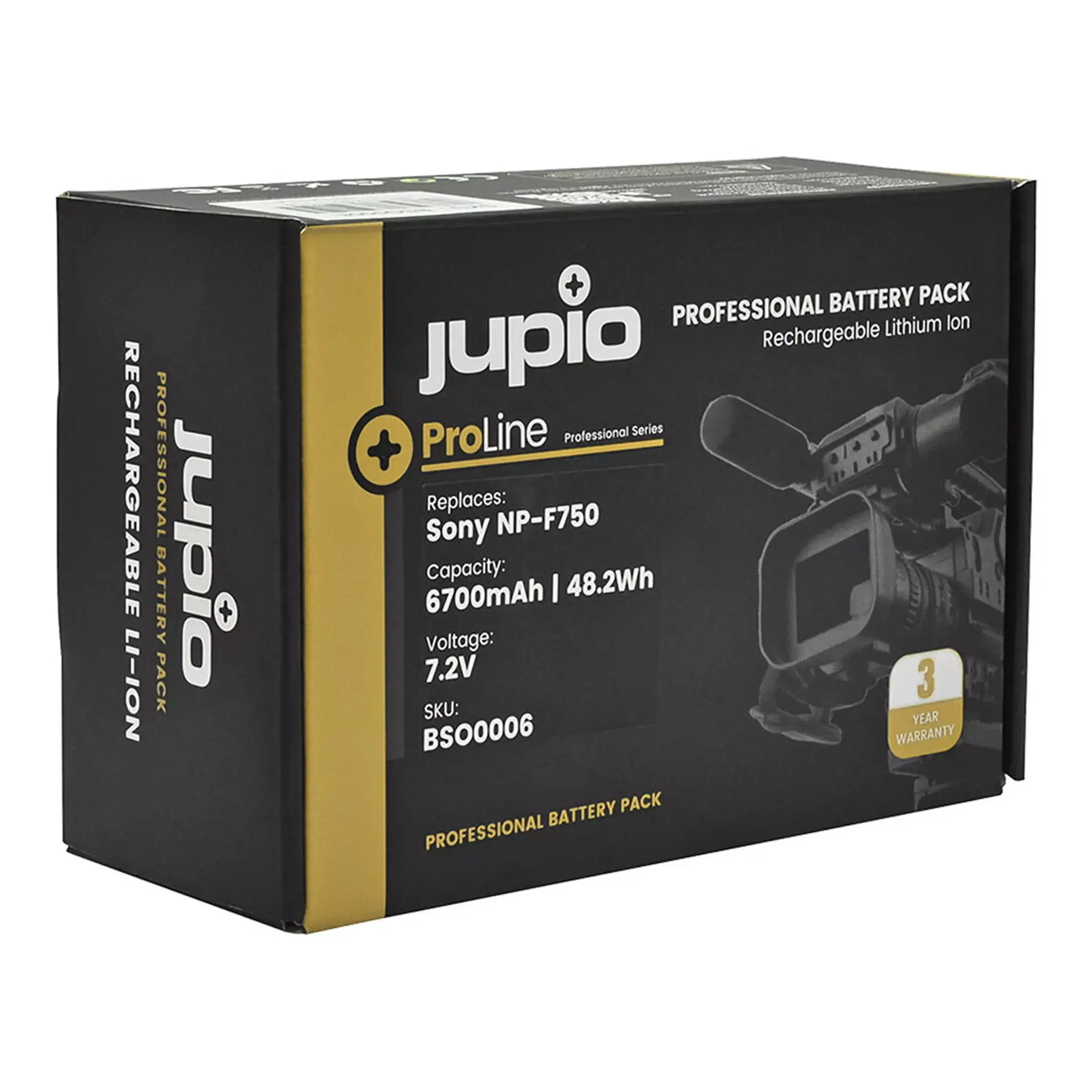סוללת ליתיום Jupio *ProLine* NP-F750 6700mAh