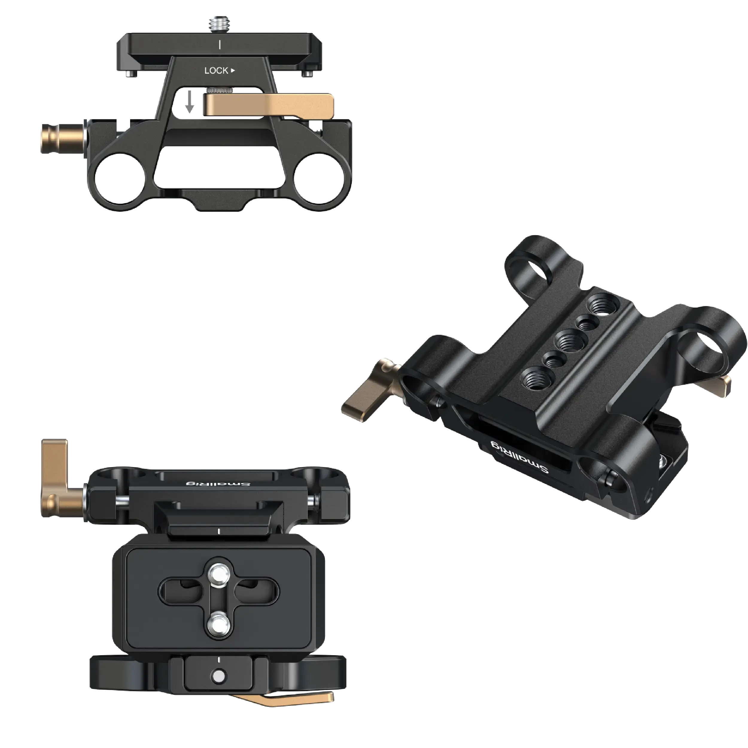 בסיס עם פלטה Arca Swiss עם מוטות 15 מ"מ SmallRig 6761