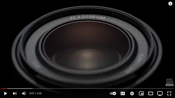 עדשת Sony FE 50mm f/1.2 G Master