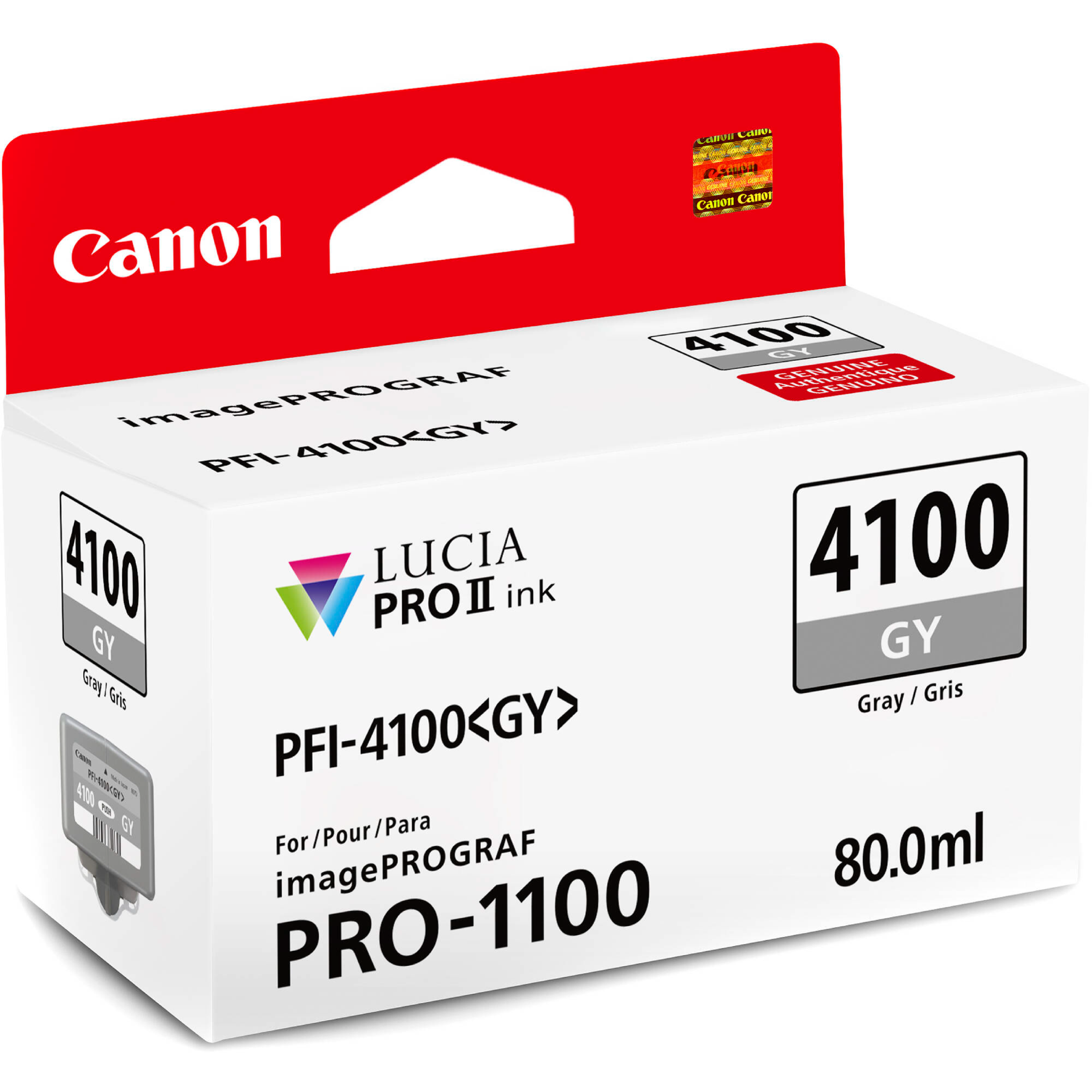ראש דיו Canon PFI-4100PGY Photo Grey