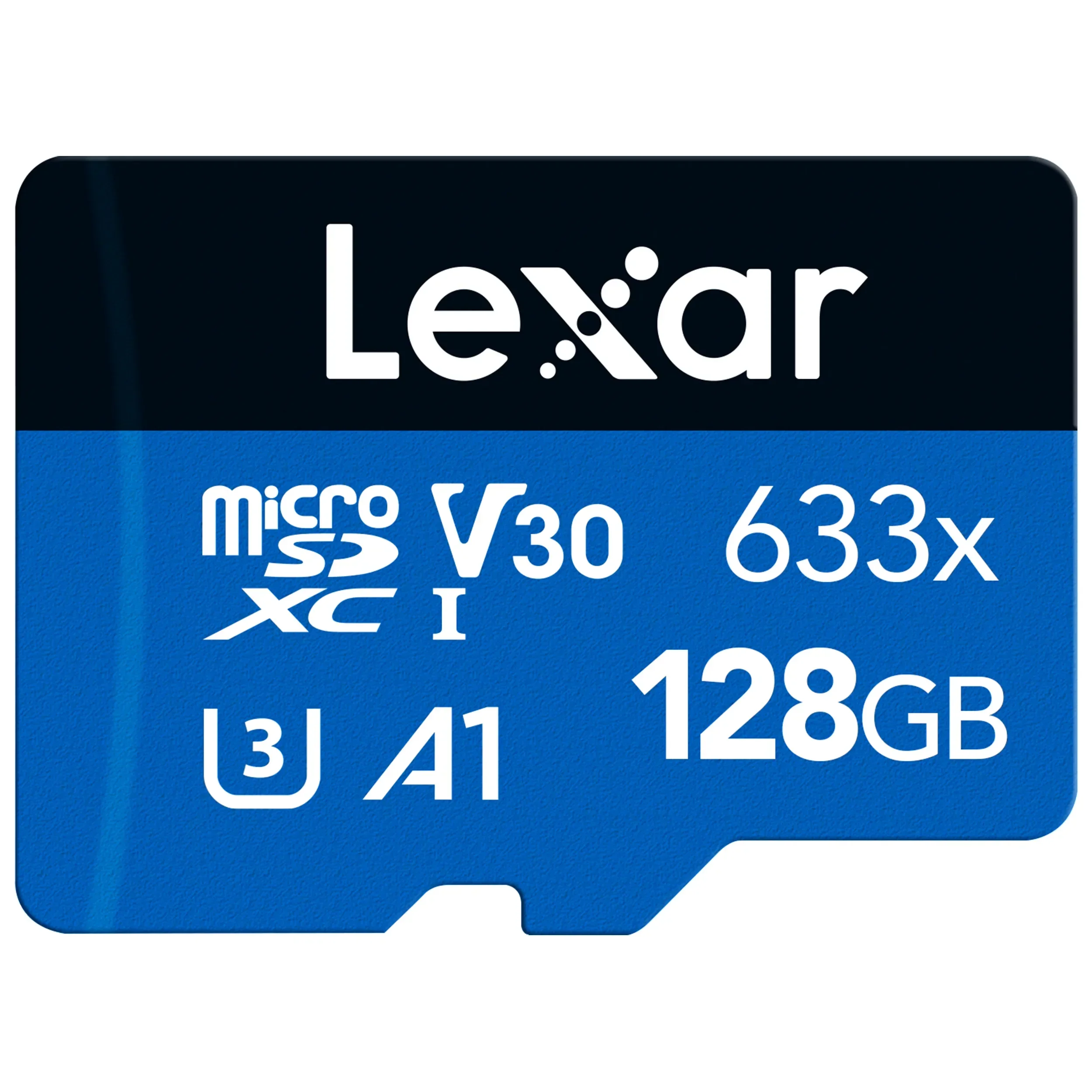 כרטיס זיכרון עם מתאם 128GB Lexar® High-Performance 633x microSDHC™ UHS-I SD