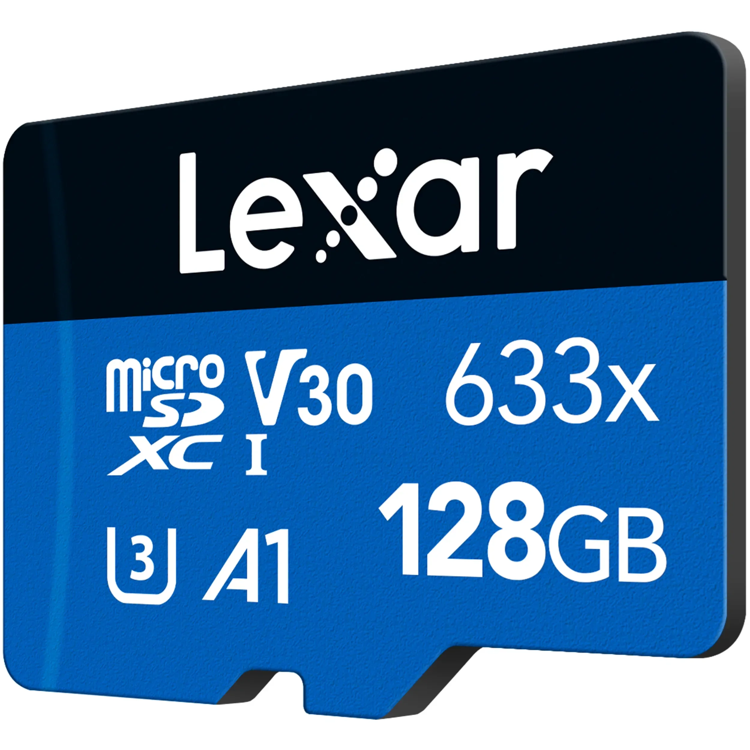 כרטיס זיכרון עם מתאם 128GB Lexar® High-Performance 633x microSDHC™ UHS-I SD