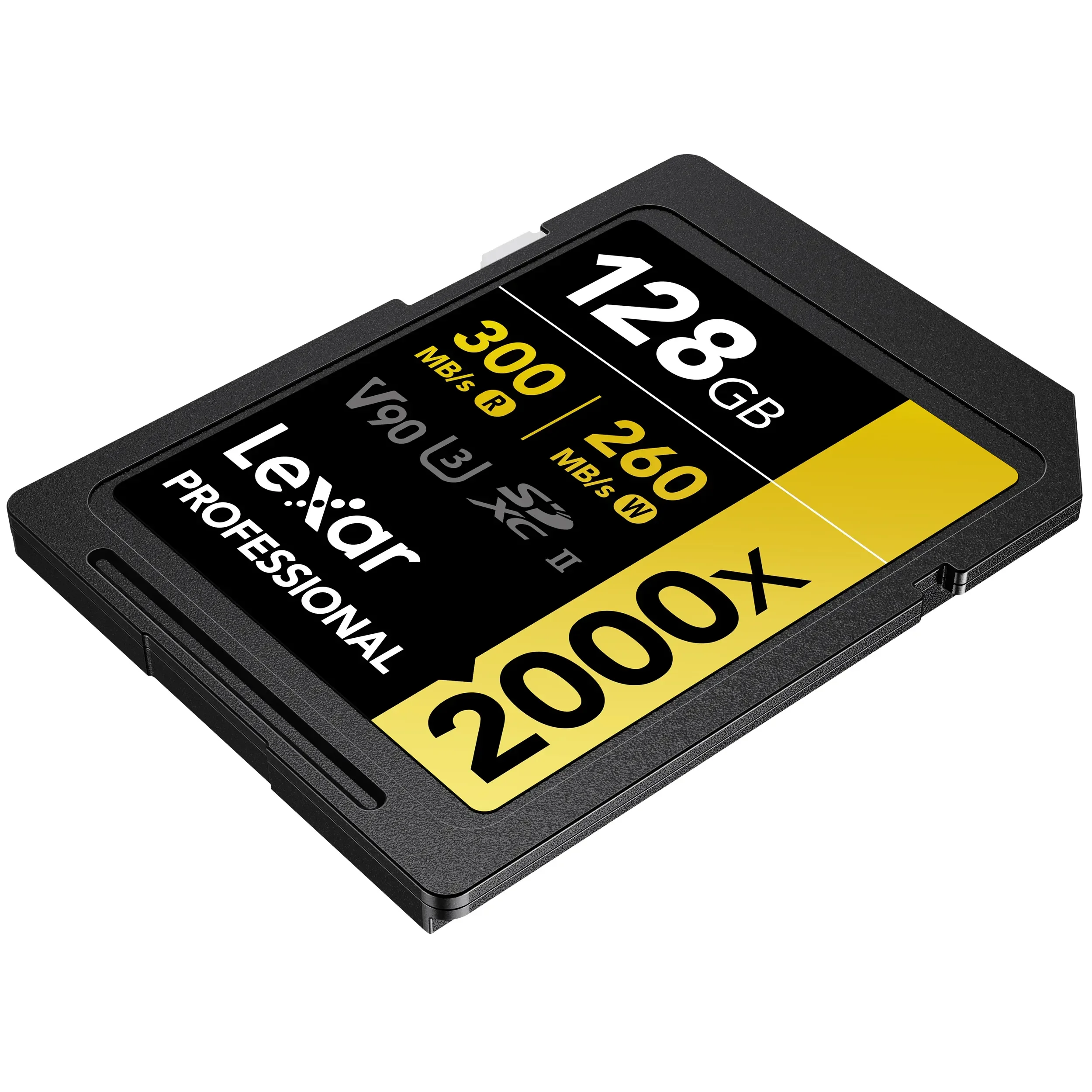 כרטיס זיכרון Lexar 128GB 2000x Professional SDXC UHS-II V90