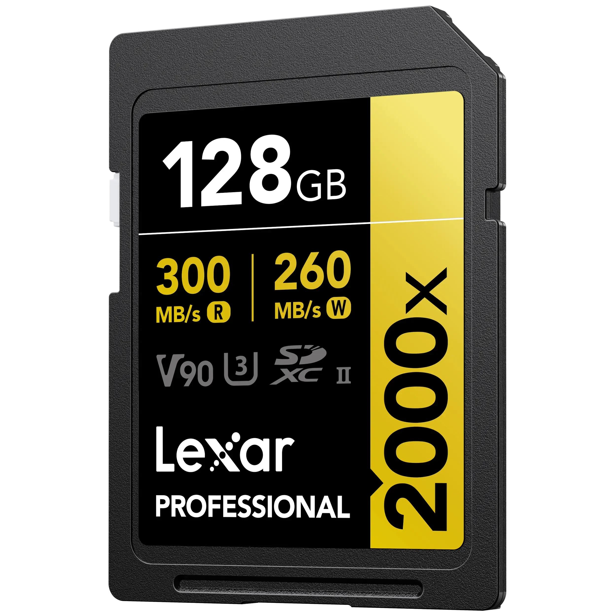 כרטיס זיכרון Lexar 128GB 2000x Professional SDXC UHS-II V90