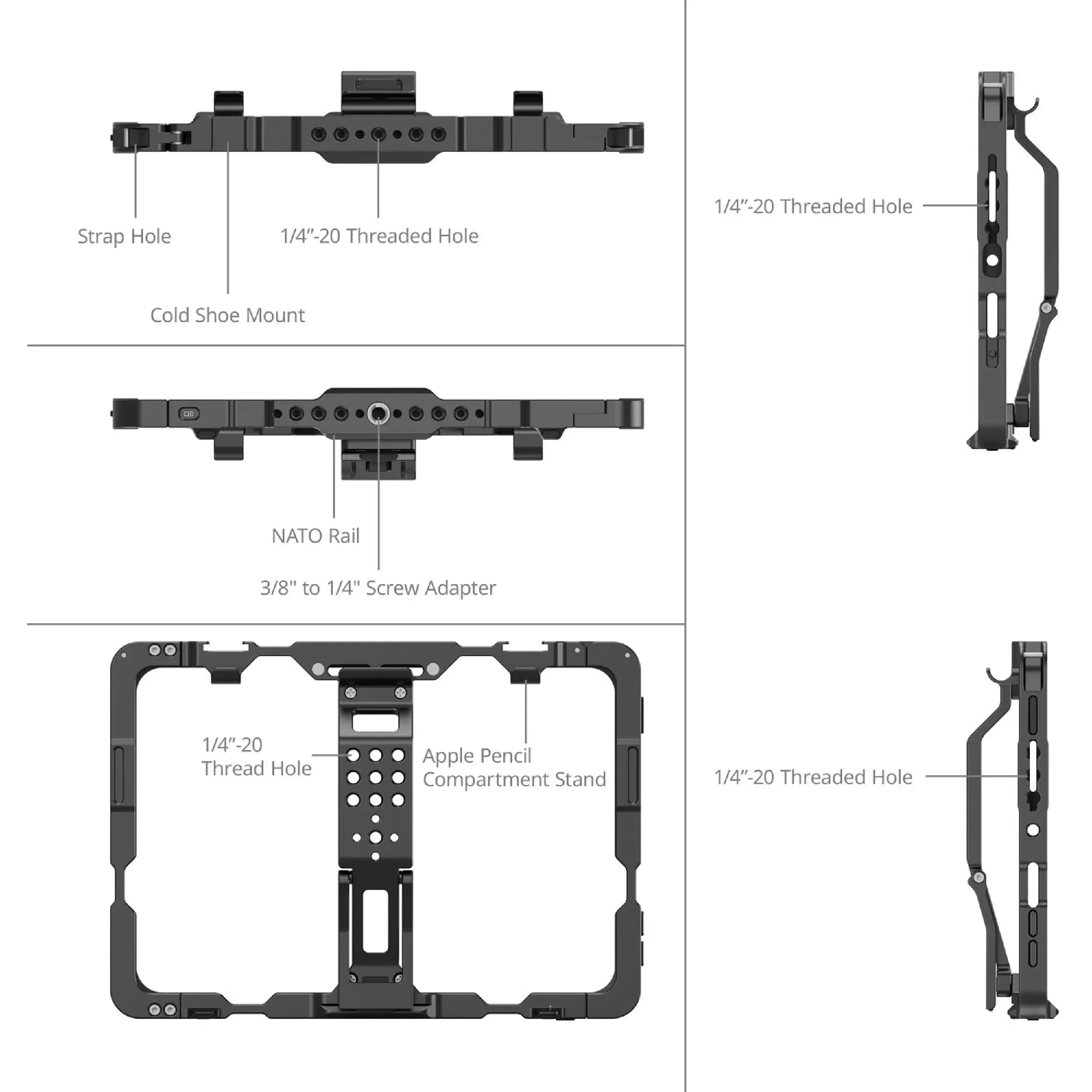 מסגרת כלוב עבור SmallRig MD5058 iPad mini 6 / A17 Pro