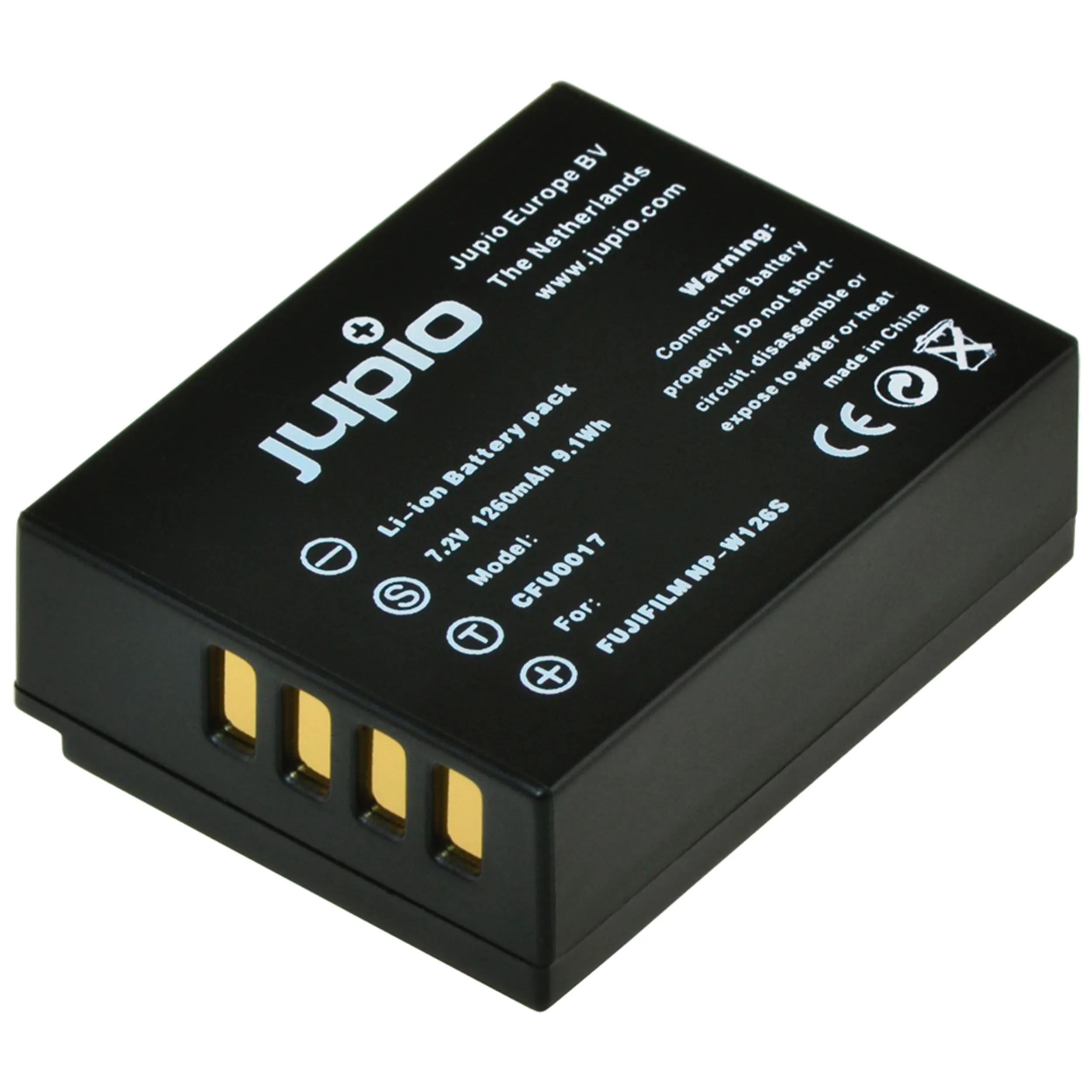 ערכת JUPIO: מטען USB יחיד + 2 סוללות NP-W126