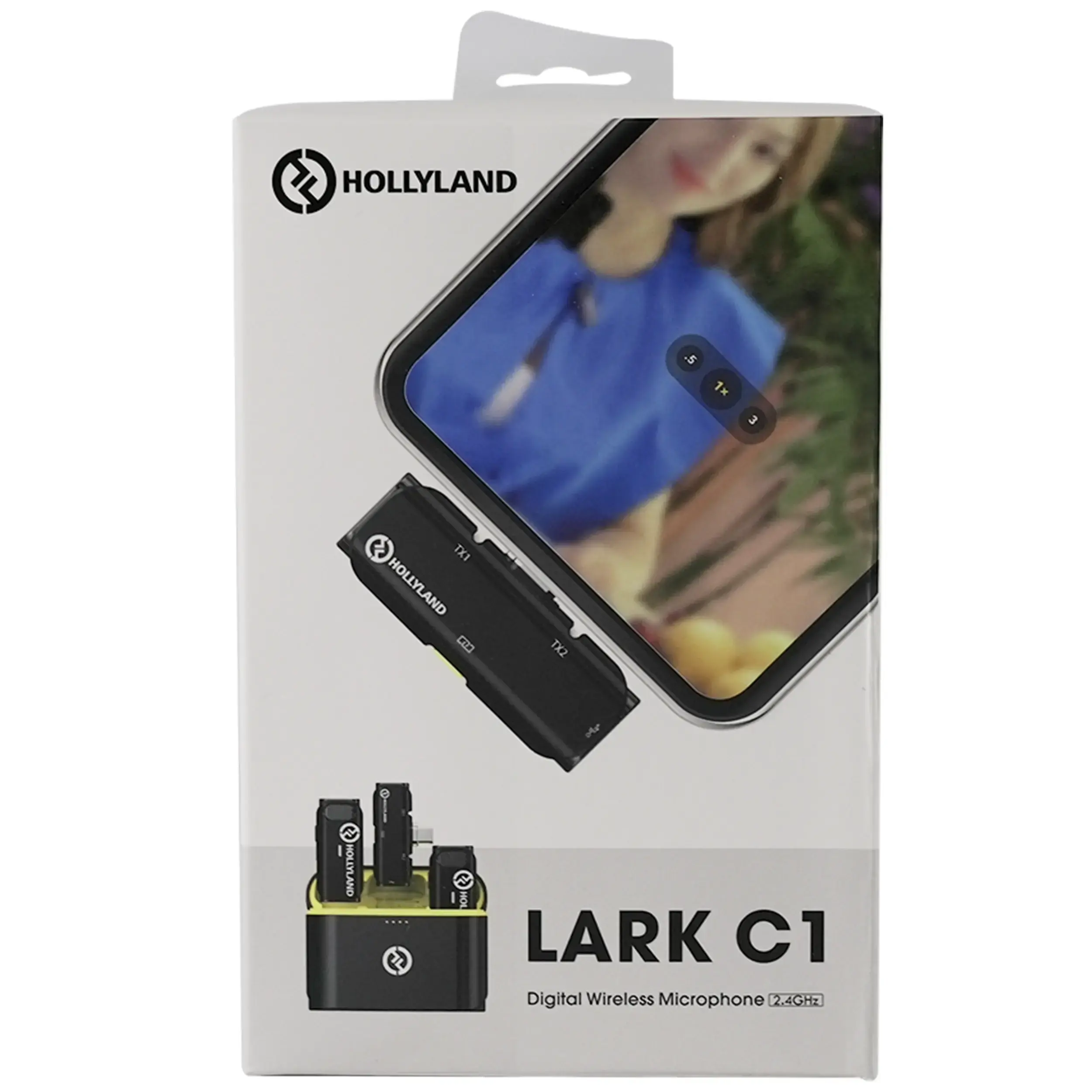 מערכת מיקרופון אלחוטית לאנדרואיד HOLLYLAND LARK C1 DUO