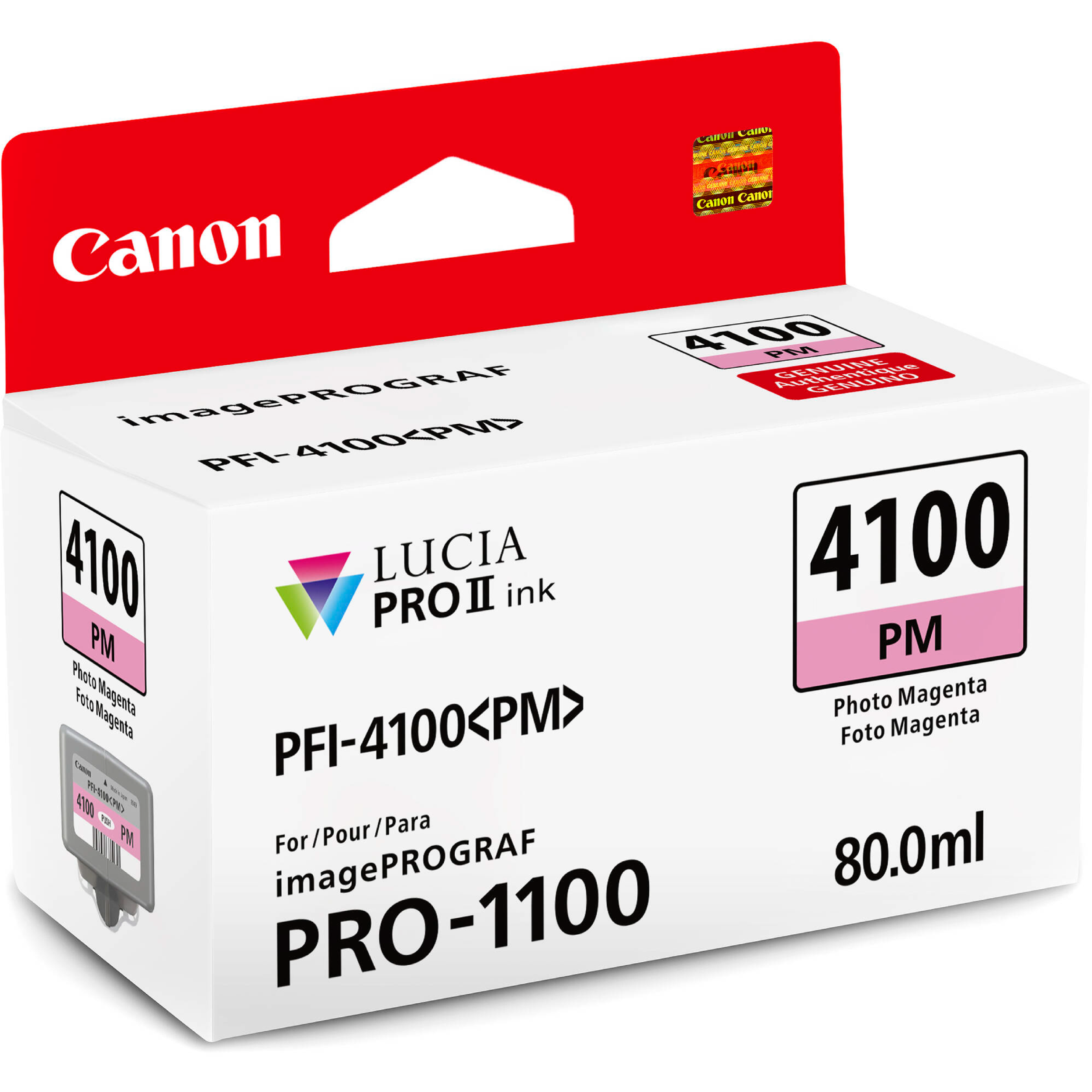 ראש דיו Canon PFI-4100PM Magenta