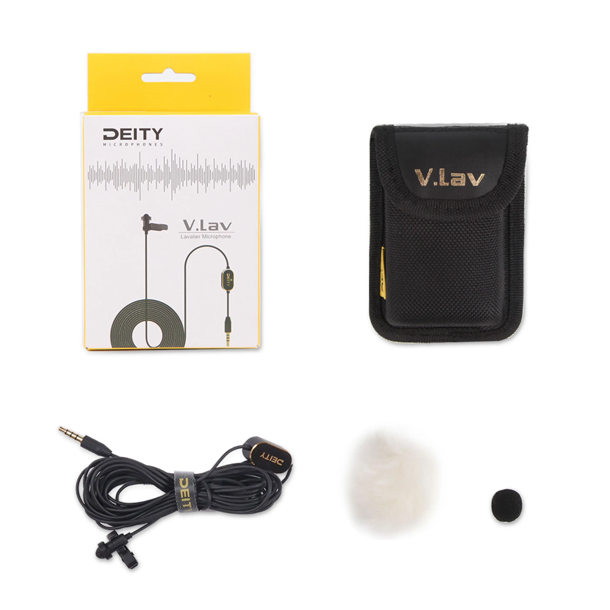 מיקרופון דש למצלמה/טלפון סלולרי/מקליטים Deity V.lav