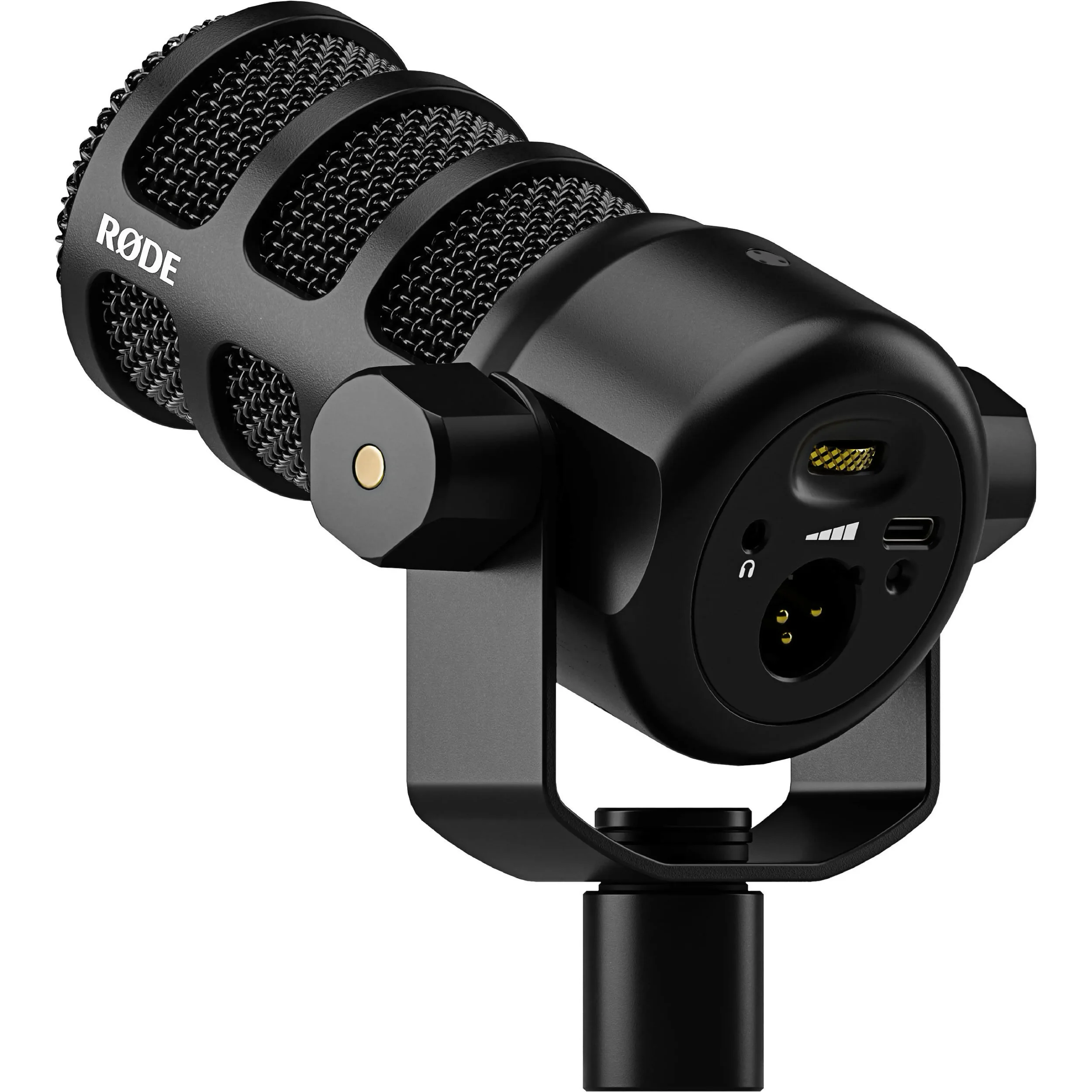 מיקרופון דינמי שחור לפודקאסט  RODE PODMIC USB