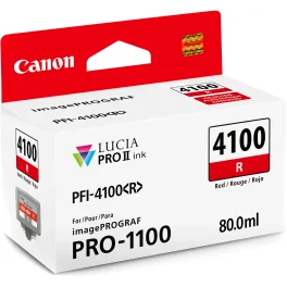 ראש דיו Canon PFI-4100R Red