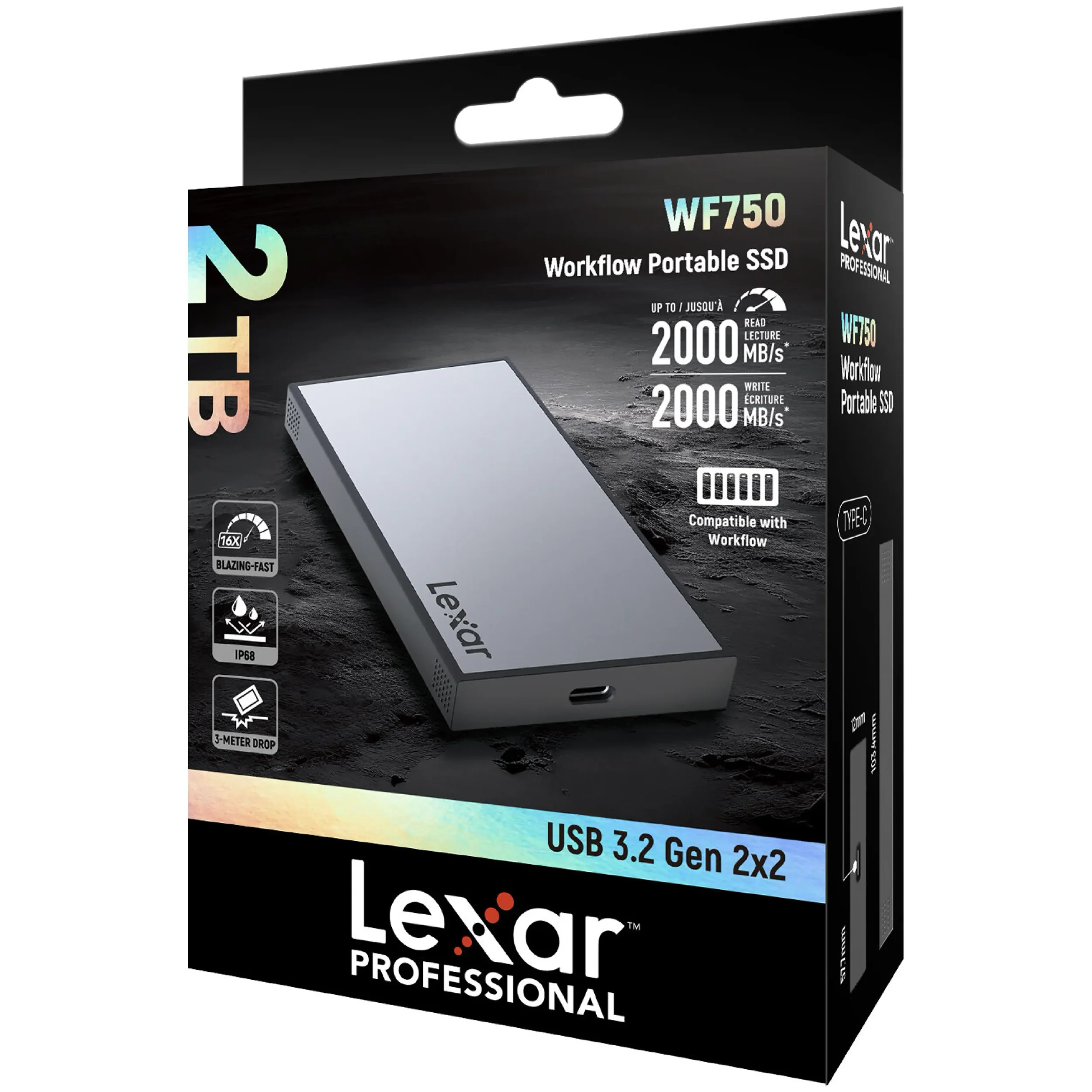 הארד דיסק נייד Lexar Professional Workflow SSD 2TB