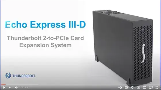 Echo III Desktop Thunderbolt 3 Three-Slot PCIe Card Expansion System
