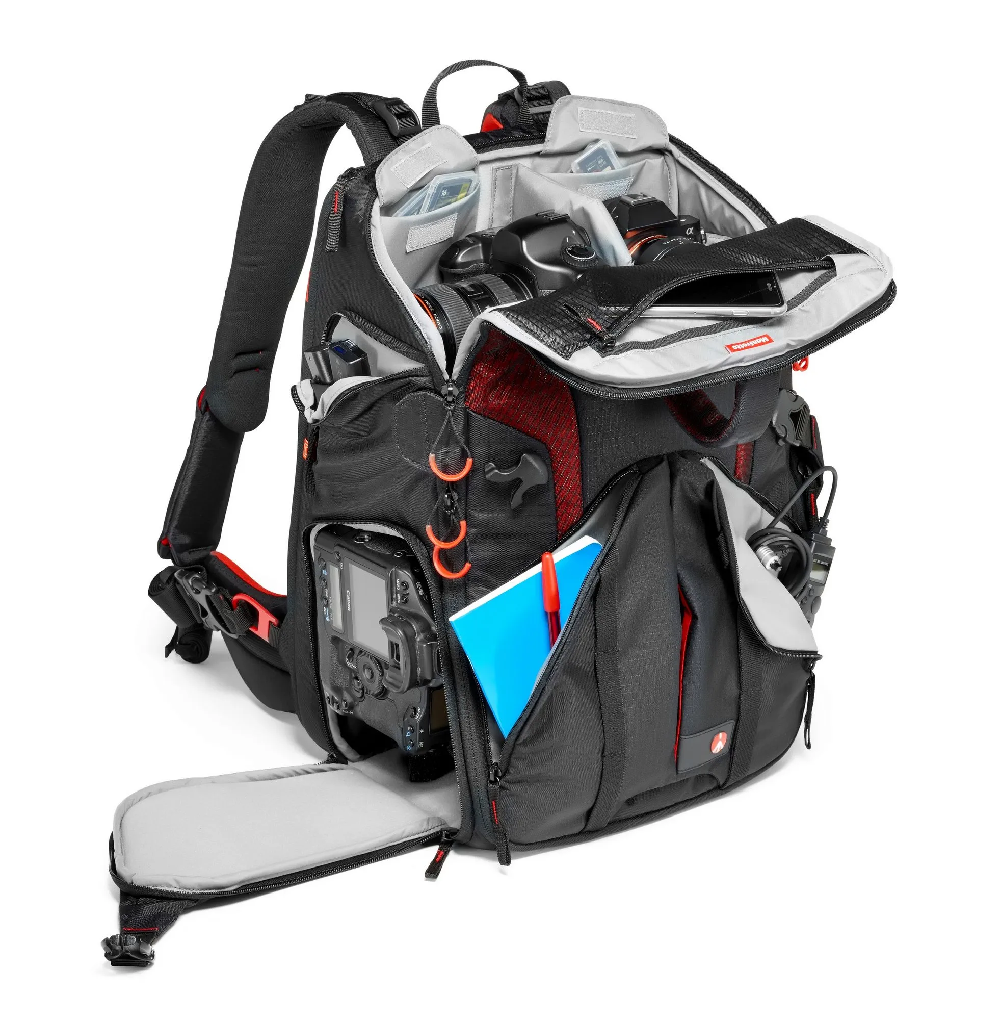 תיק גב למצלמה Manfrotto Pro Light camera backpack 3N1-36 for DSLR/C100/DJI Phantom