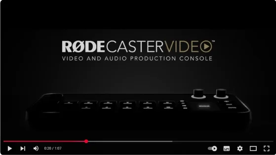קונסולת הפקת וידאו וסאונד Rode RODECaster Video