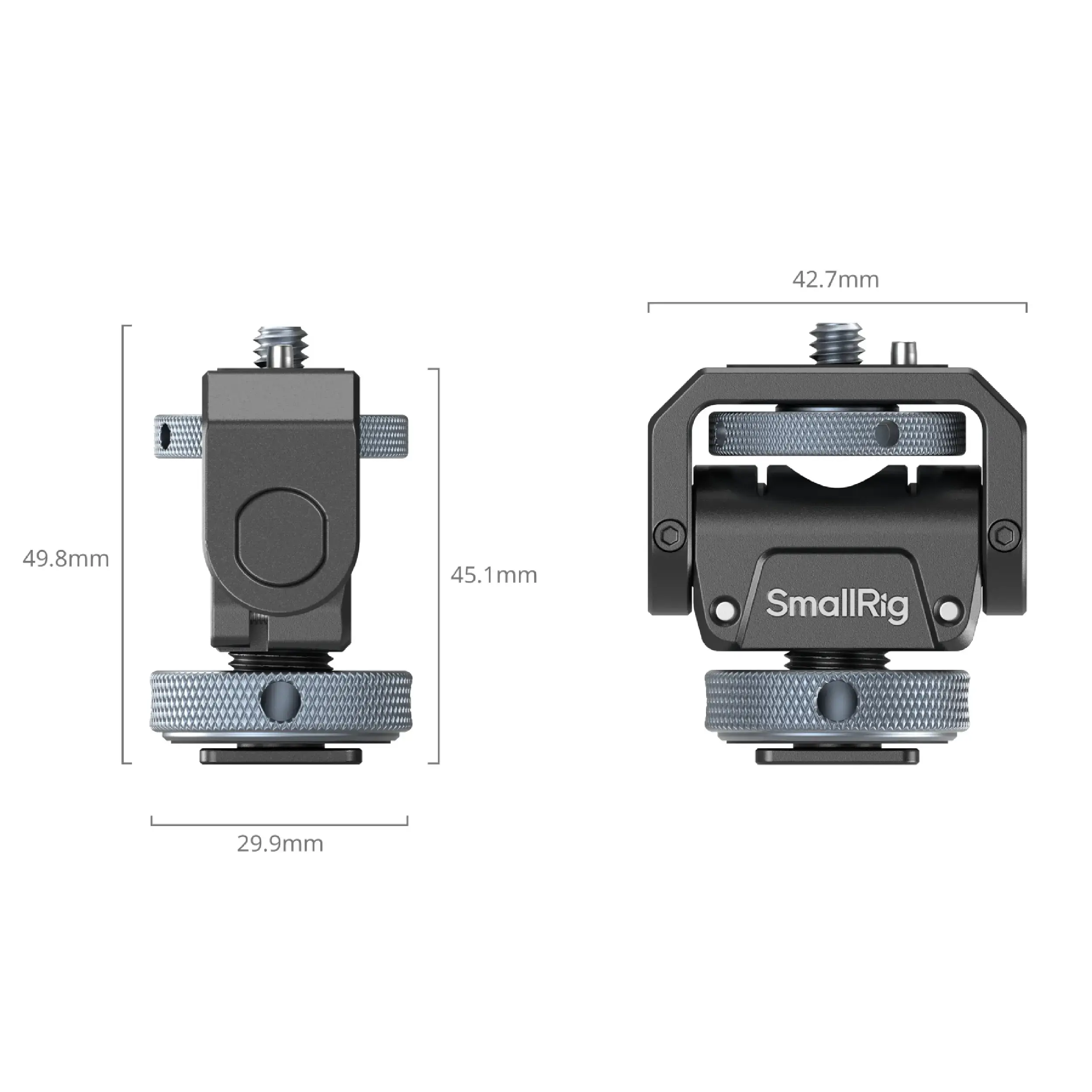 תושבת למסך עם SmallRig 3809B Cold Shoe