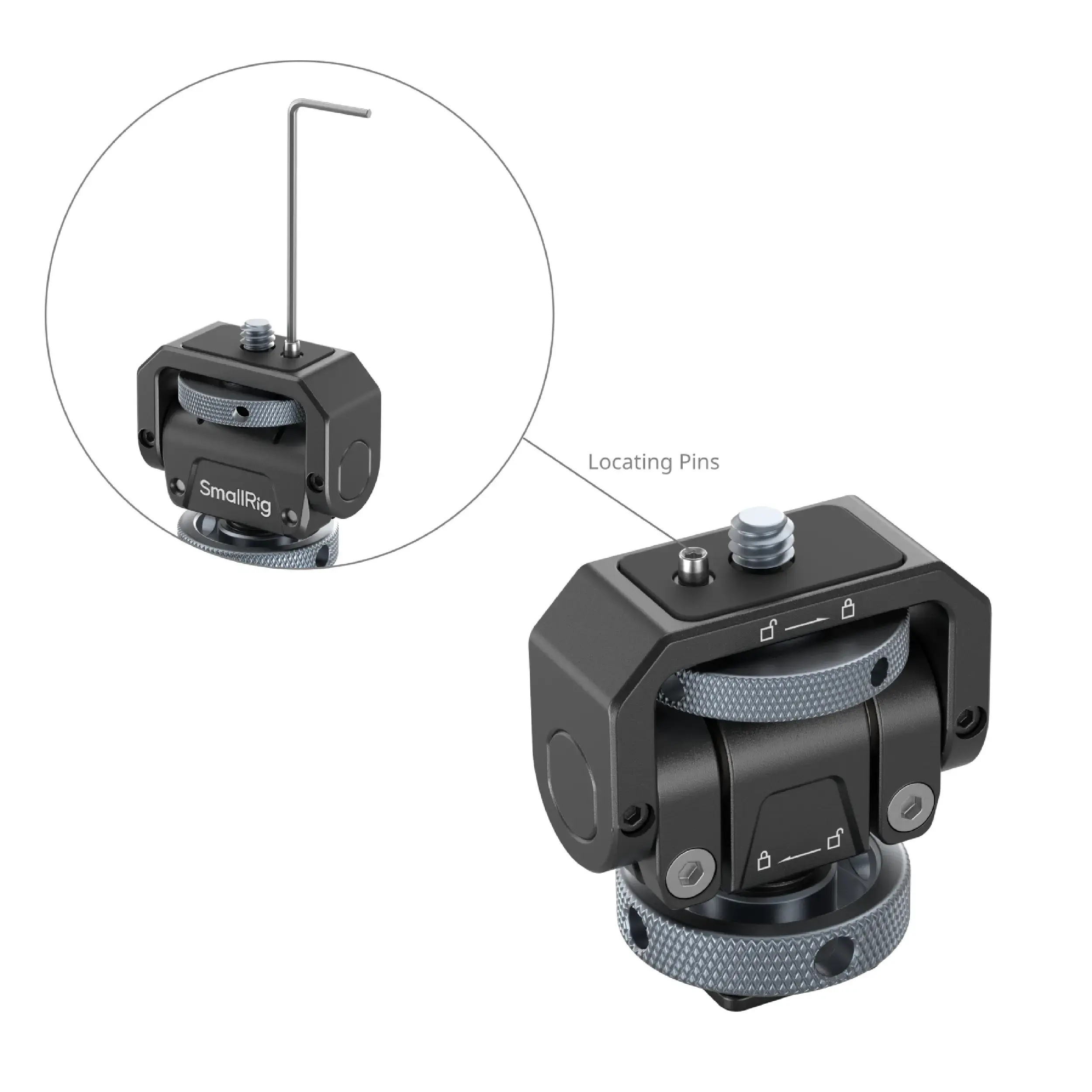 תושבת למסך עם SmallRig 3809B Cold Shoe