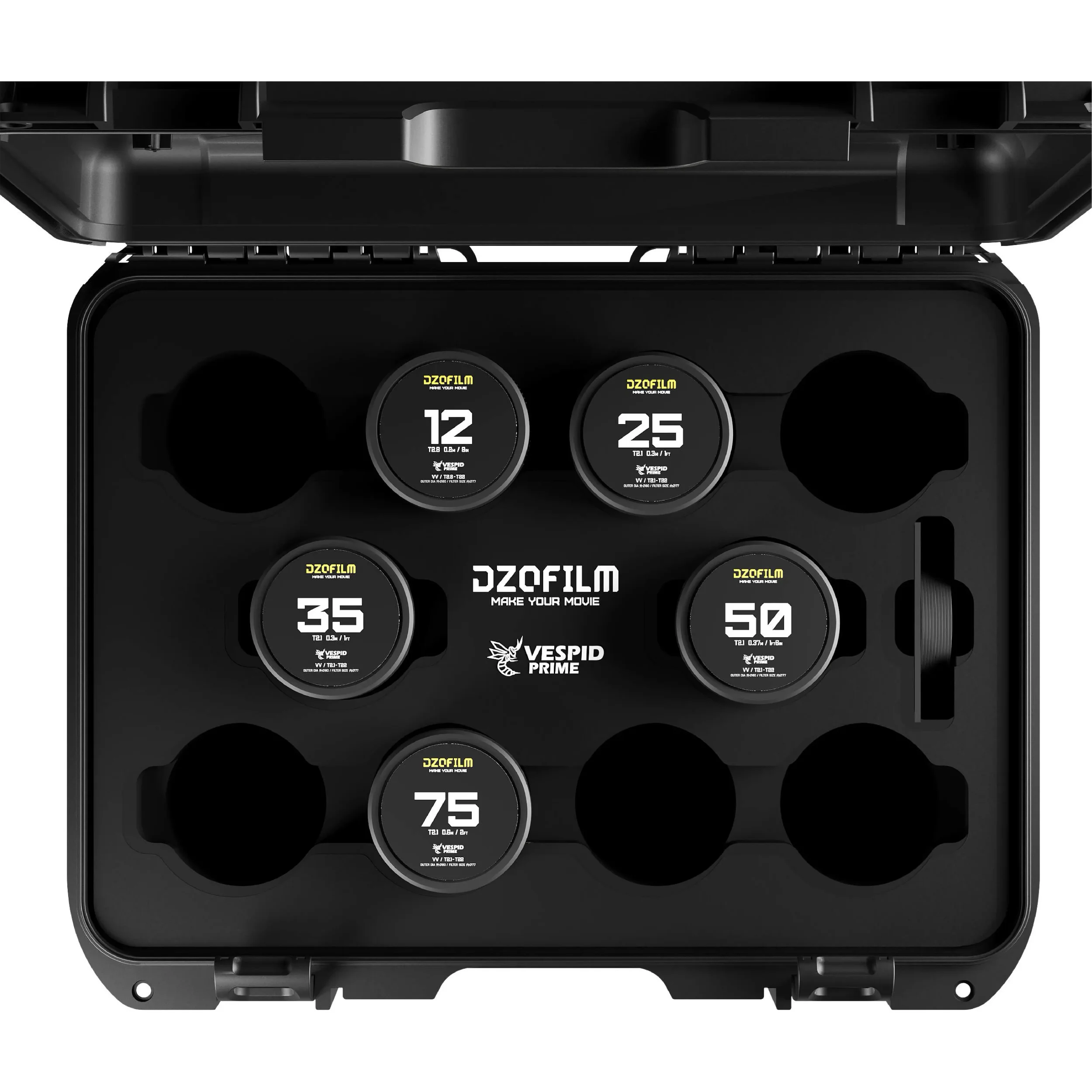 קיט 5 עדשות DZOFILM Vespid Prime 12/25/35/50/75mm