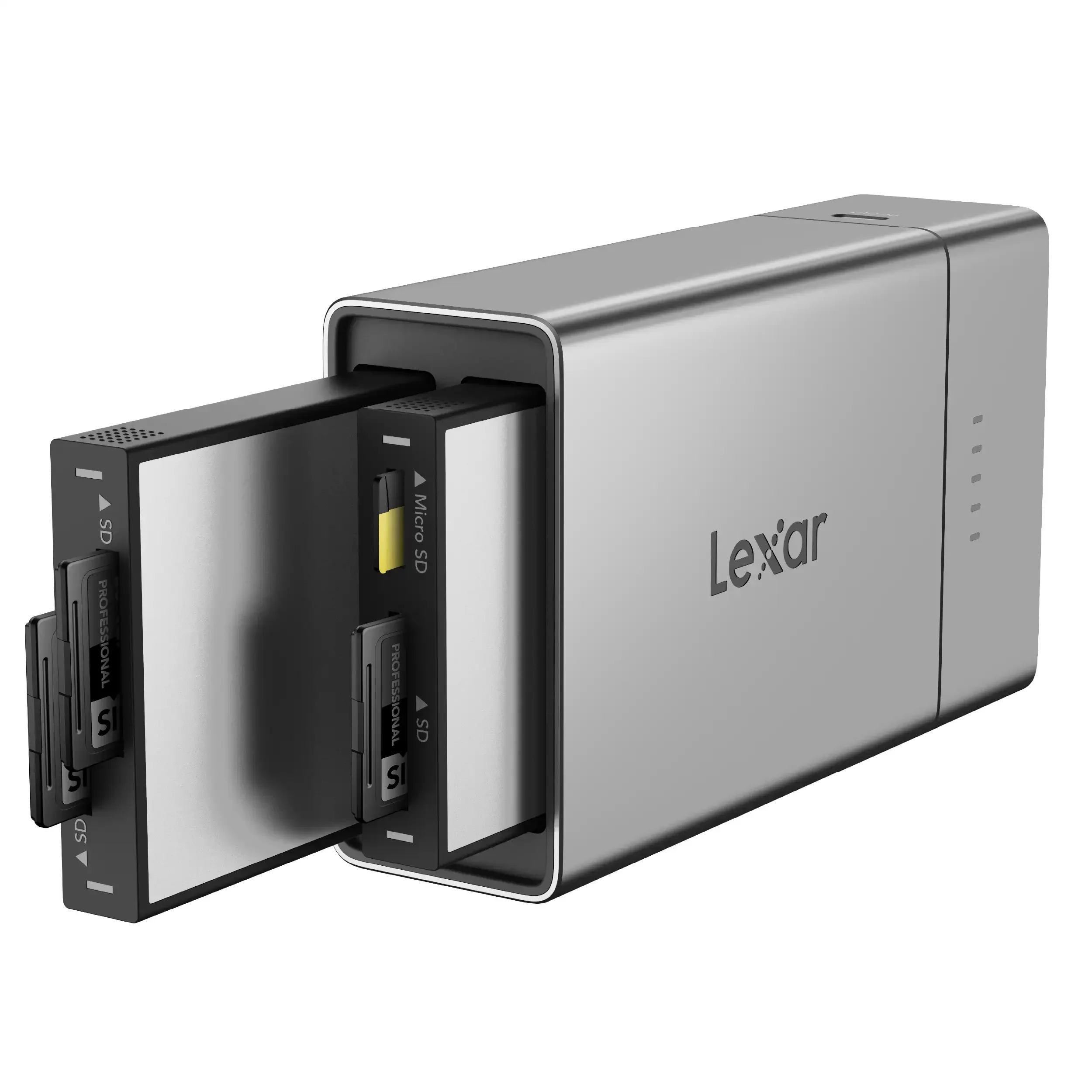 תחנת עגינה 2 מודולים ניידת Lexar Professional Workflow Go