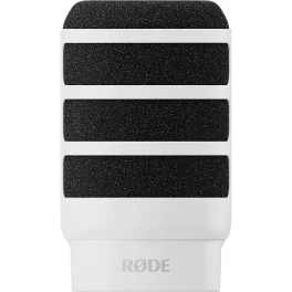 מיקרופון דינמי לבן לפודקאסט RODE PODMIC USB