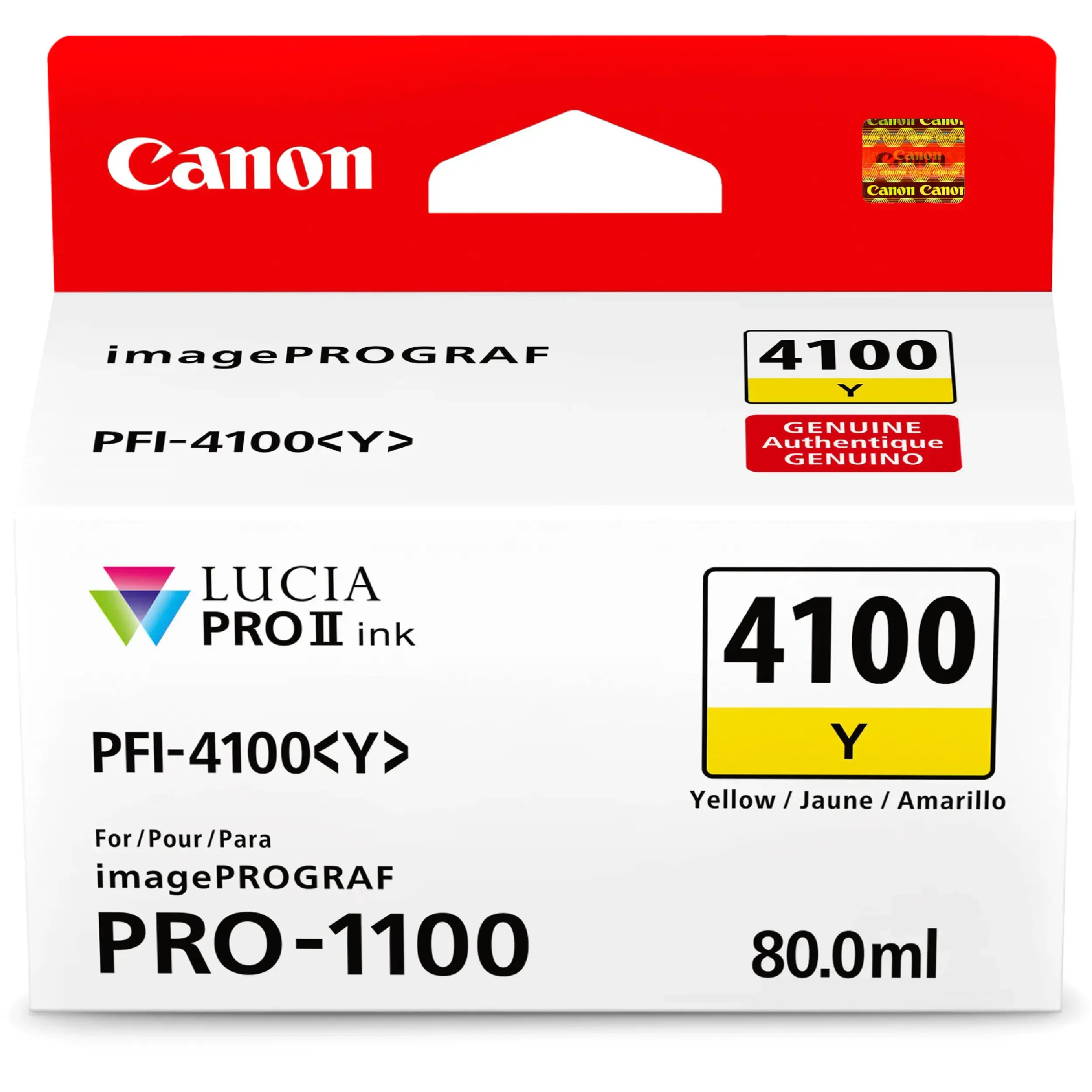 ראש דיו Canon PFI-4100Y Yellow