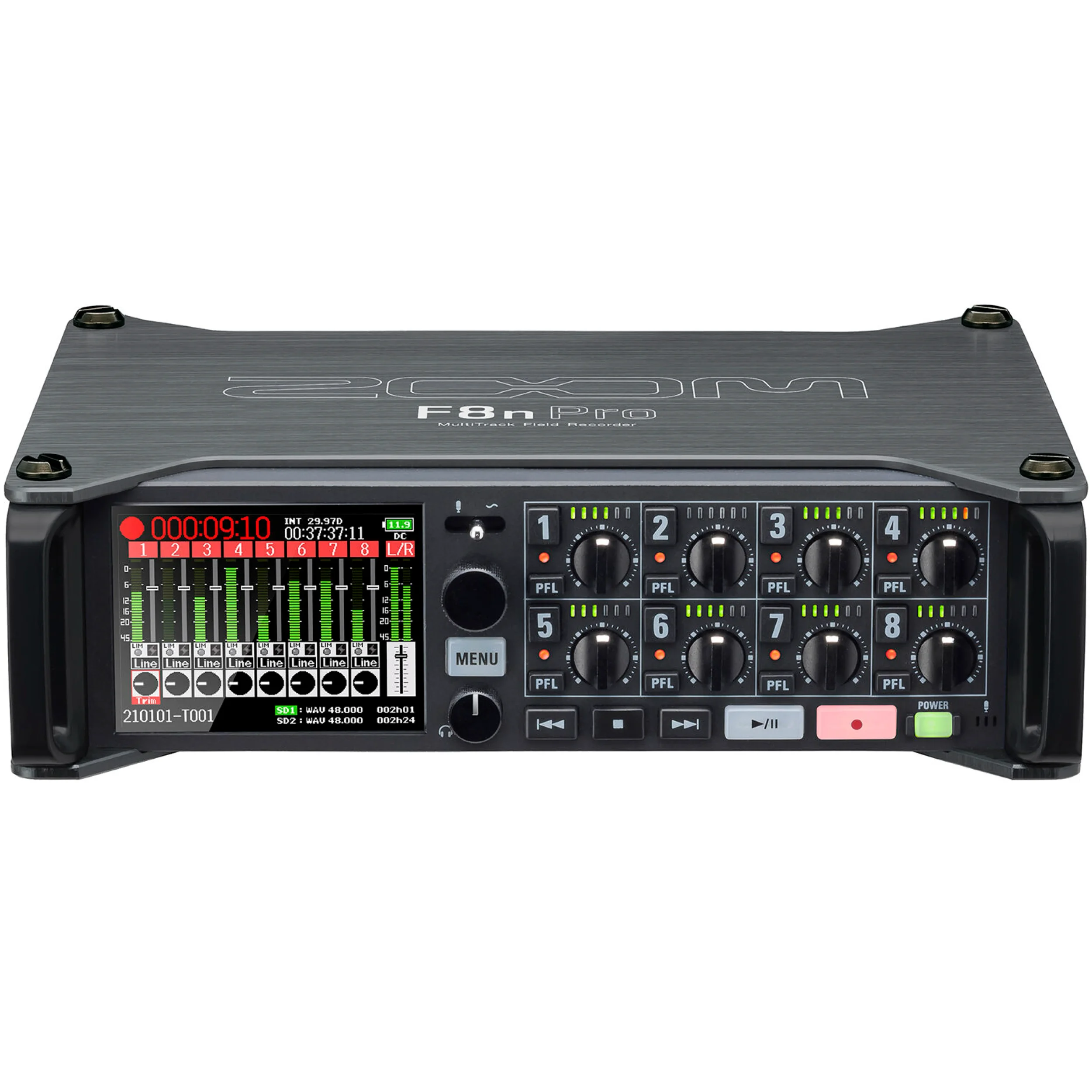 מכשיר הקלטה נייד מקצועי Zoom F8N Pro