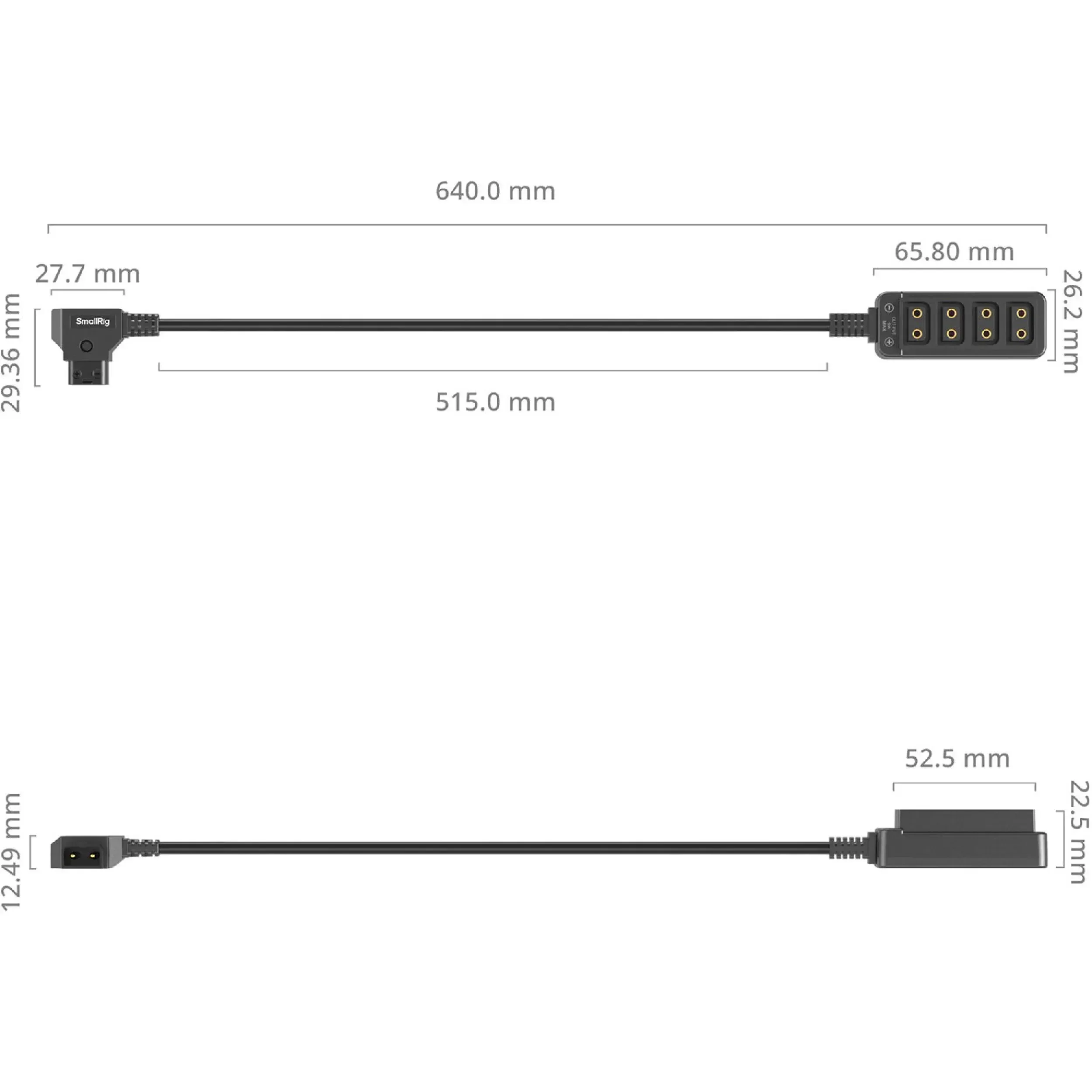 כבל מתח D-Tap מפצל 1 ל-4 יציאות SmallRig 4831