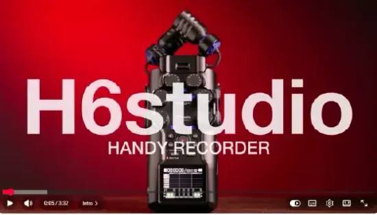 מכשיר הקלטה ZOOM H6 STUDIO
