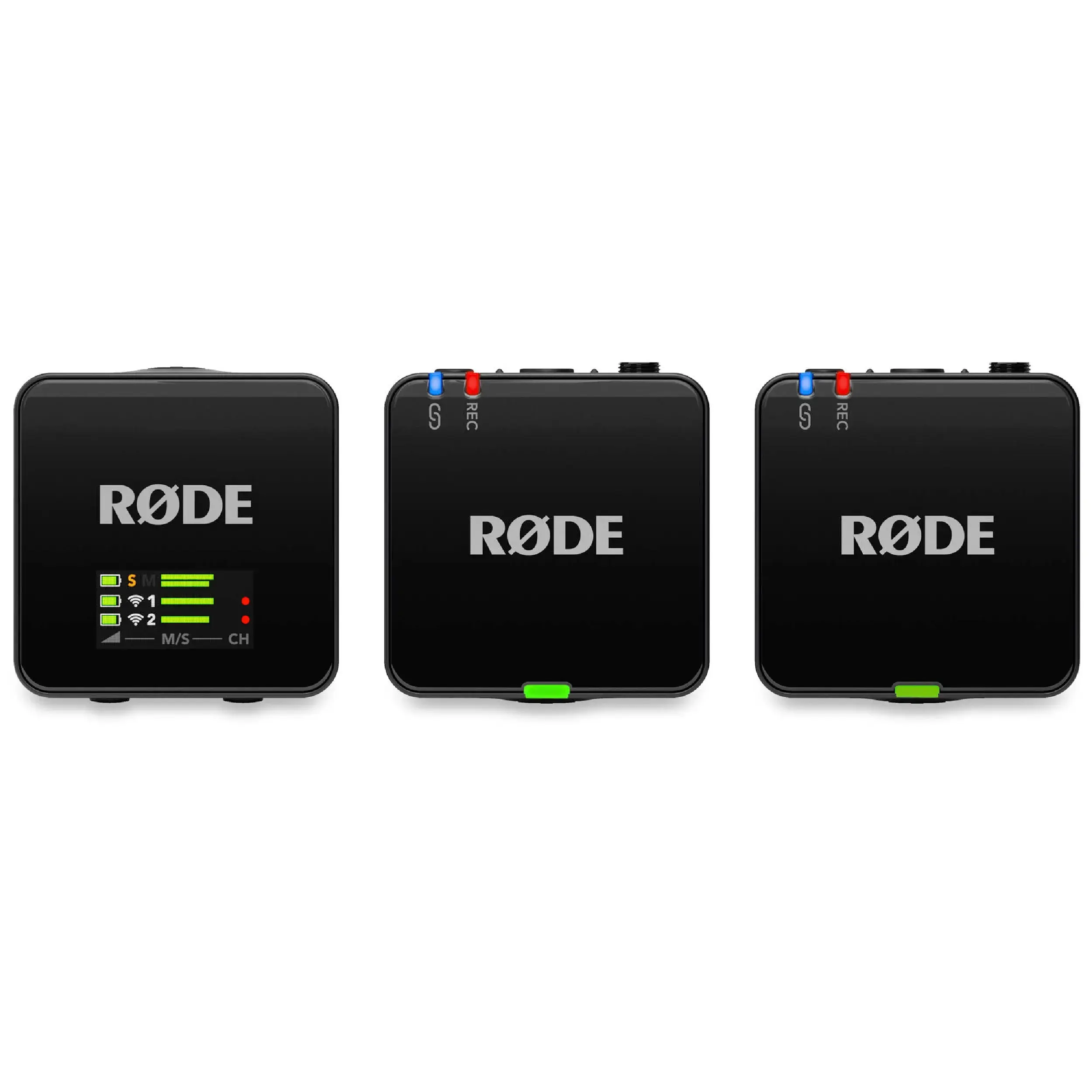 מערכת מיקרופון דש אלחוטית עם 2 משדרים Rode Wireless GO Gen 3 - צבע שחור