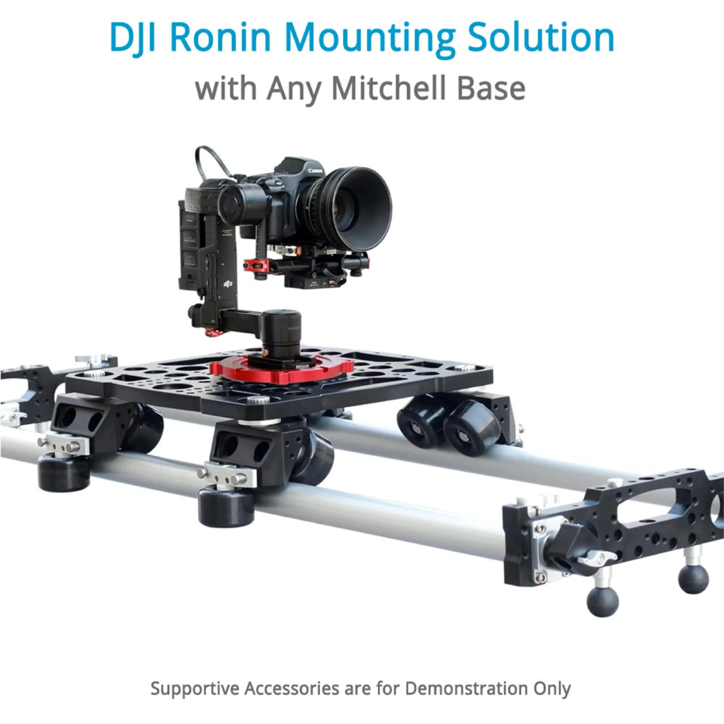 מתאם Mitchell עם אום נעילה ושחרור מהיר לגימבלים Proaim DJI
