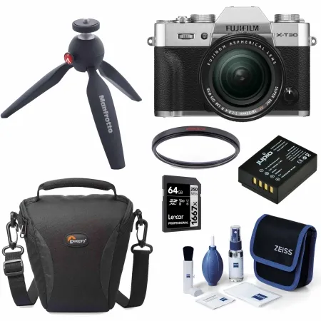 מצלמה דיגיטלית וקיט אביזרים Fujifilm X-T30
