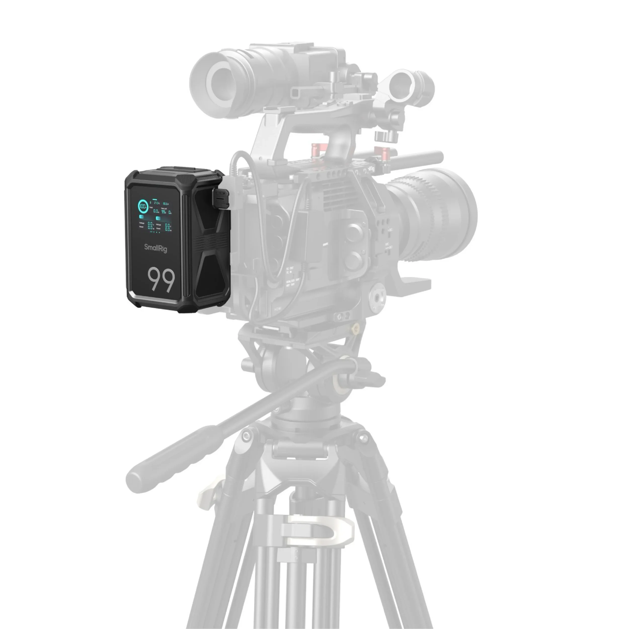 סוללה V-Mount חכמה מסך מגע SmallRig X99