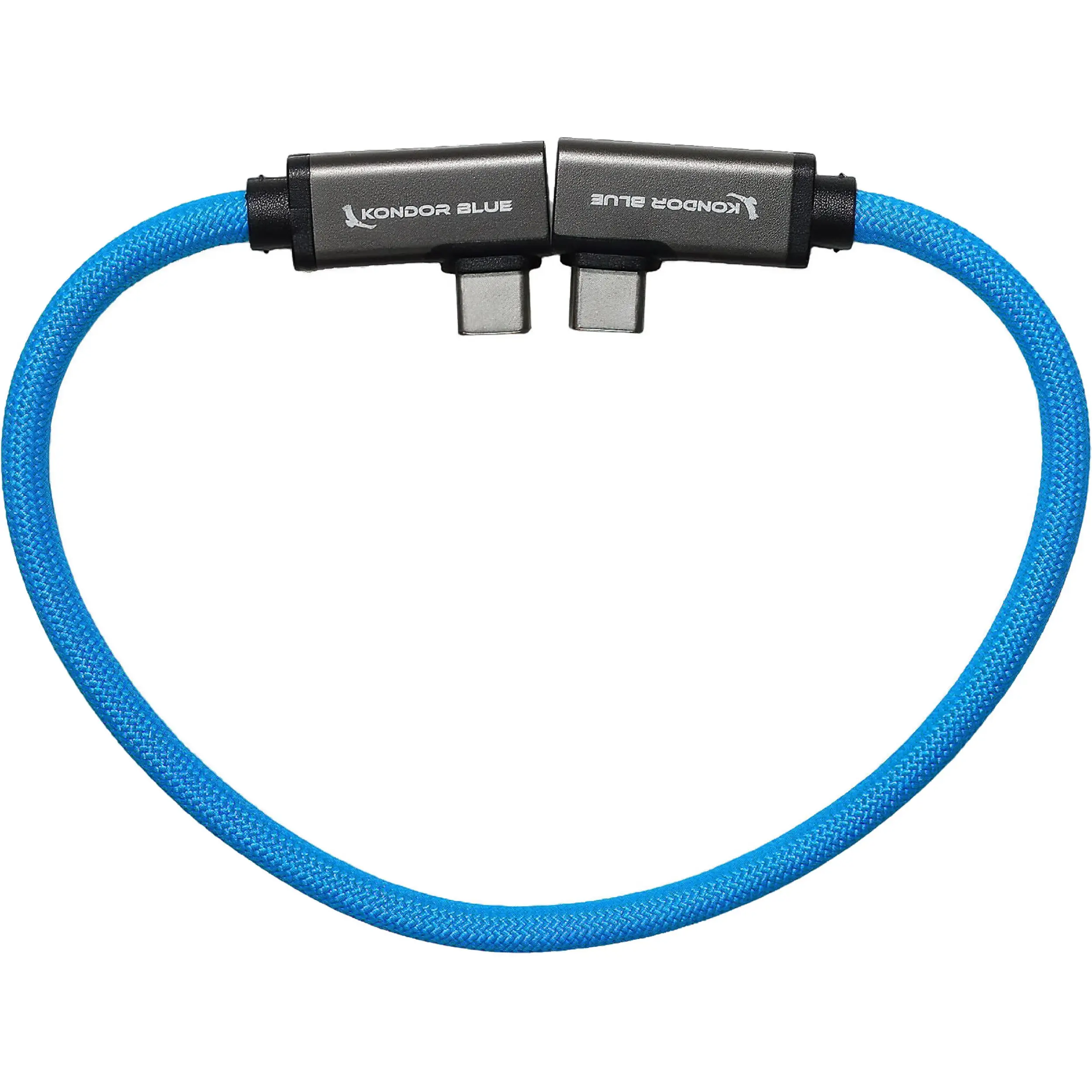 כבל 30 ס"מ  USB-C זוויתי ל-USB-C זוויתי להקלטת SSD  וטעינה (8K/PD)