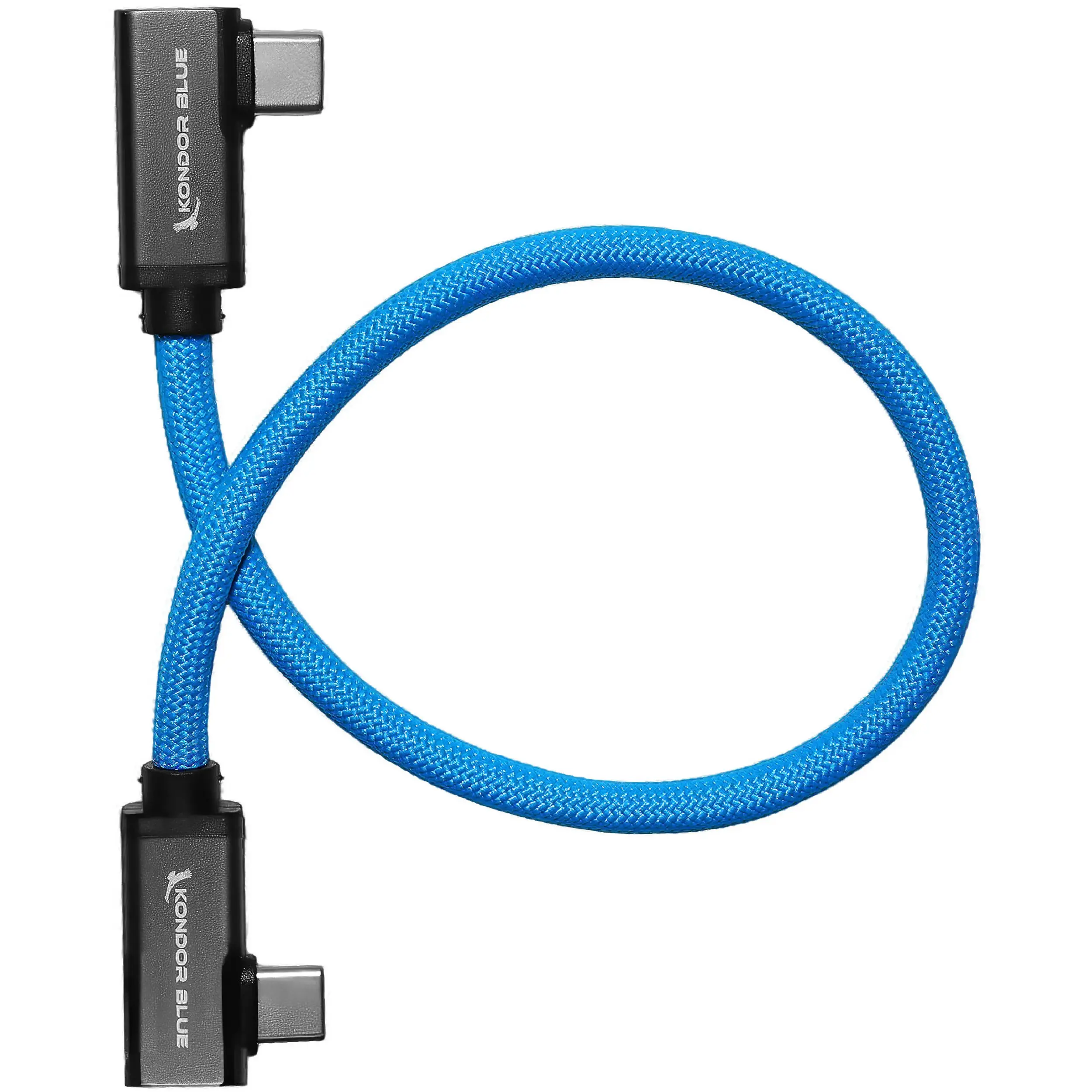 כבל 30 ס"מ  USB-C זוויתי ל-USB-C זוויתי להקלטת SSD  וטעינה (8K/PD)