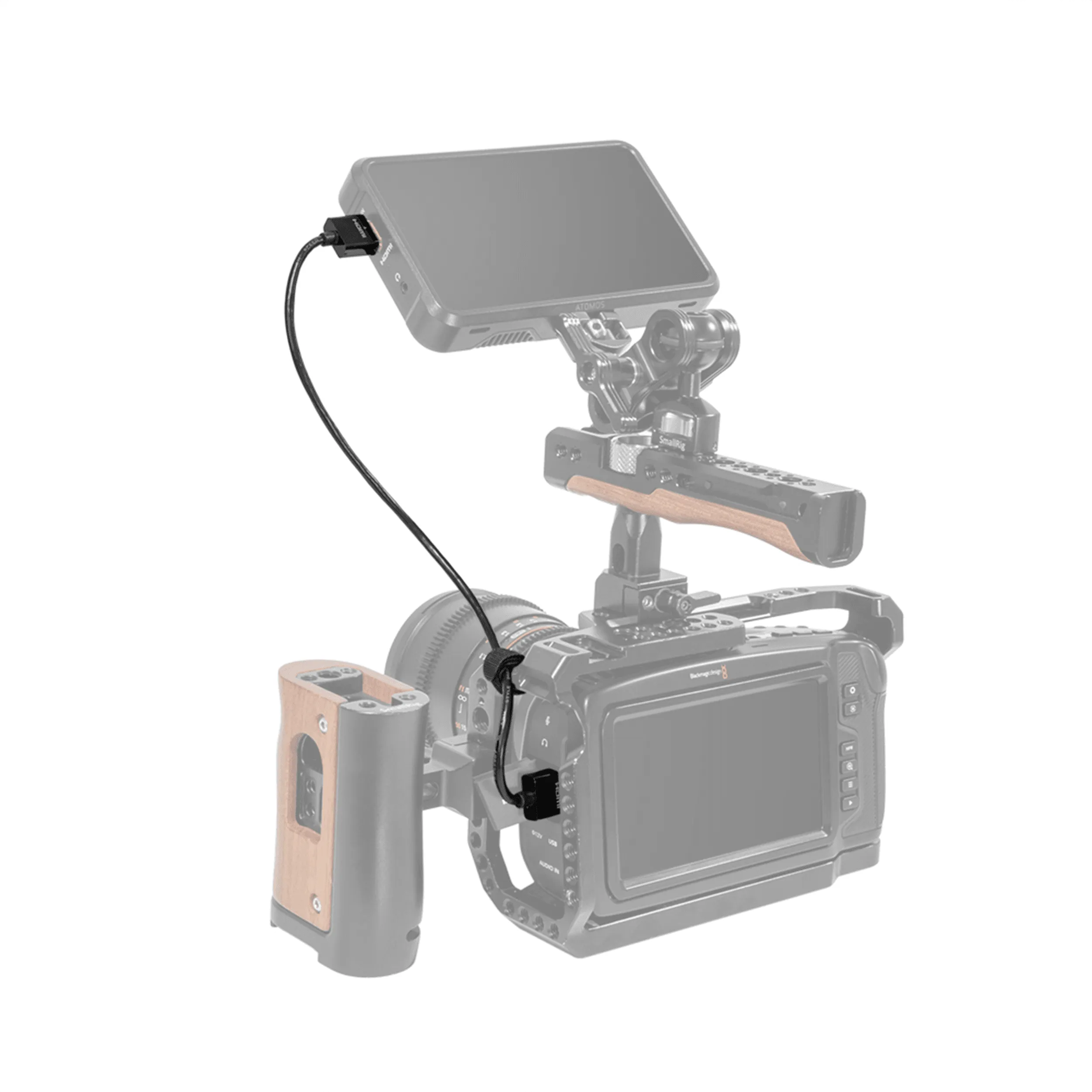 כבל דק 35 ס"מ HDMI-HDMI דגם SmallRig 2956