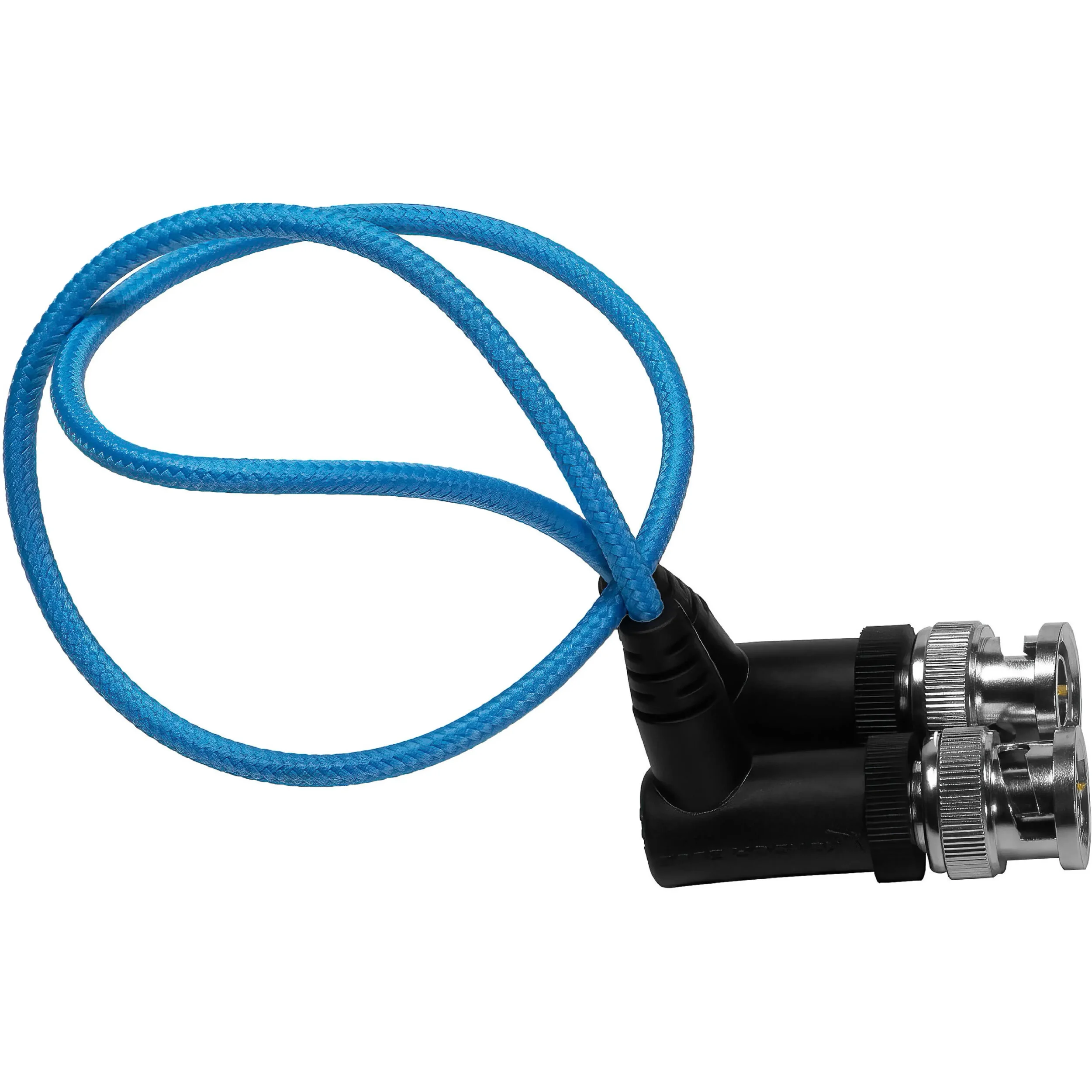 כבל וידאו BNC 3G SDI זוויתי דק 40 ס"מ Kondor Blue