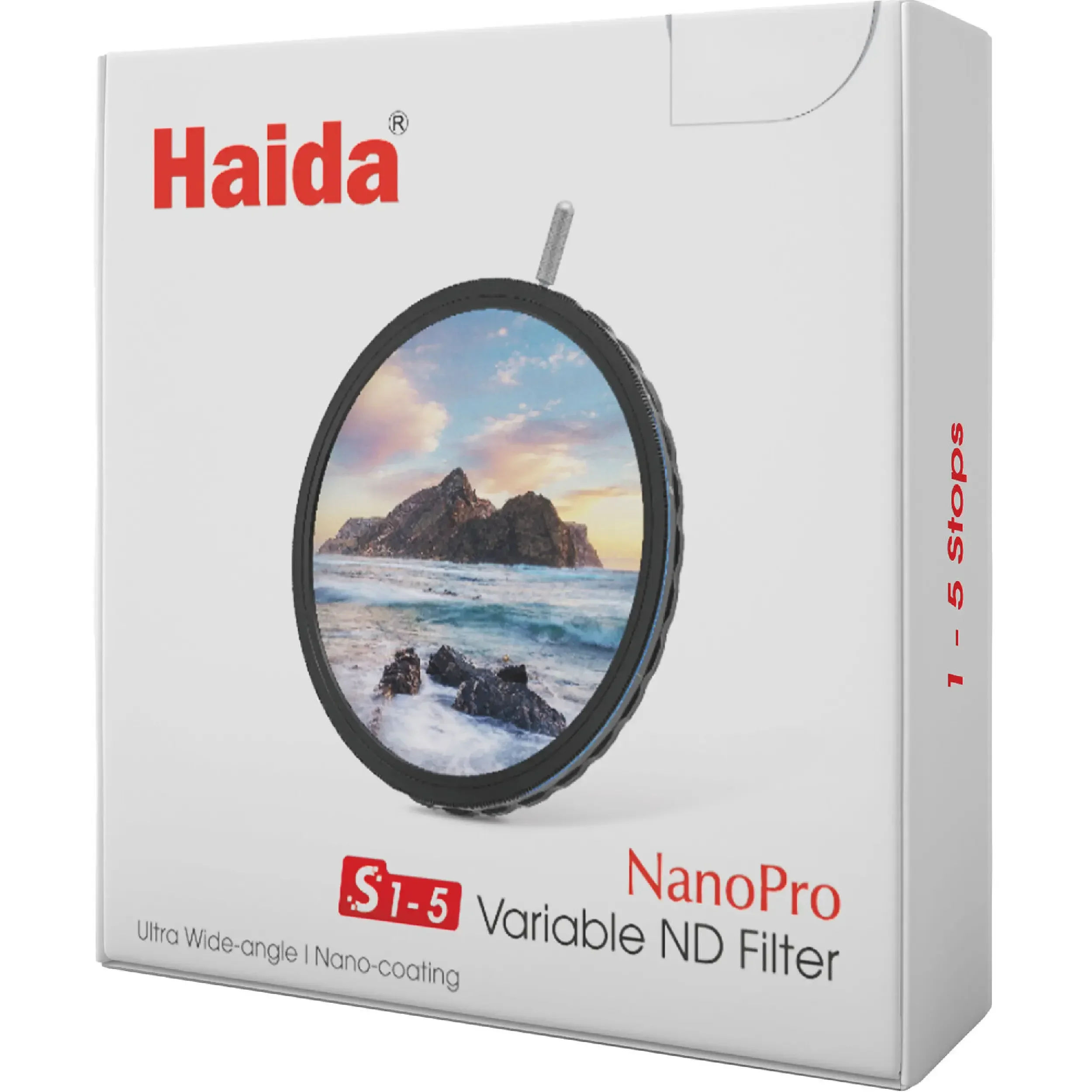 פילטר ND משתנה 67 מ"מ 1-5 סטופים Haida NanoPro