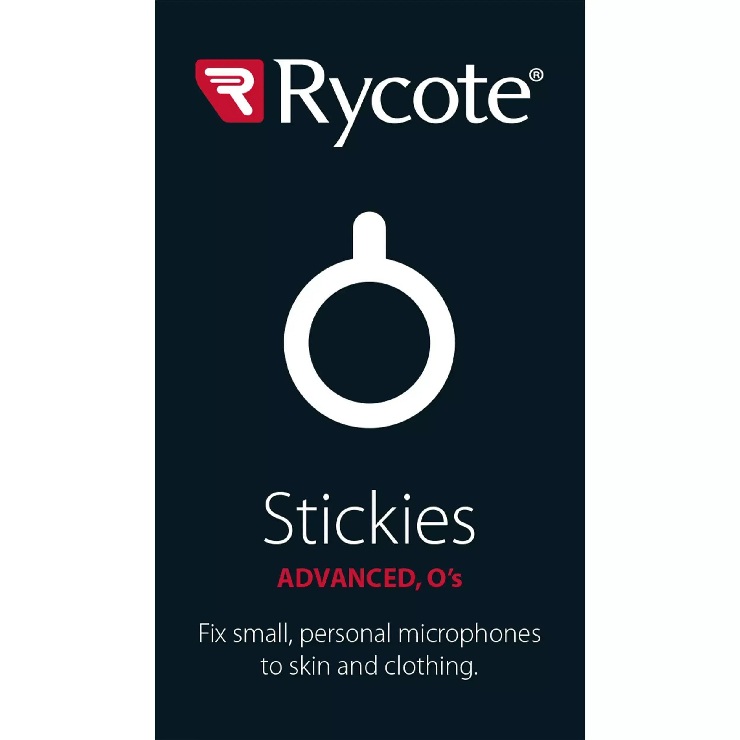 100 מדבקות עגולות 23 מ"מ Rycote Stickies