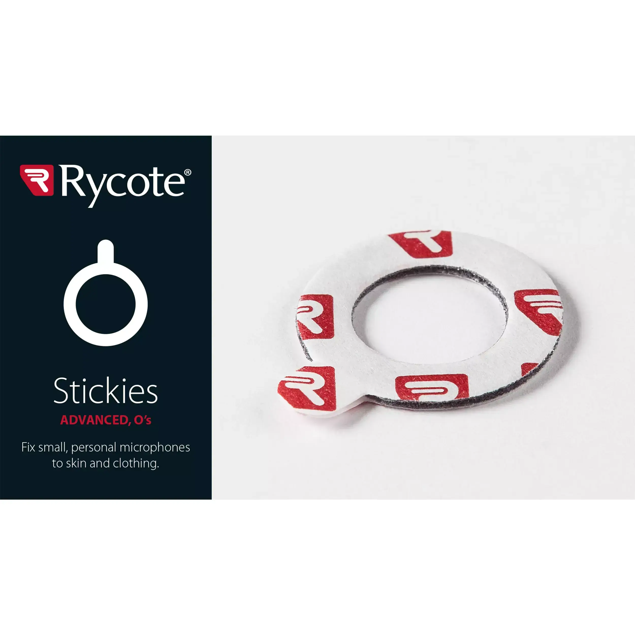 100 מדבקות עגולות 23 מ"מ Rycote Stickies