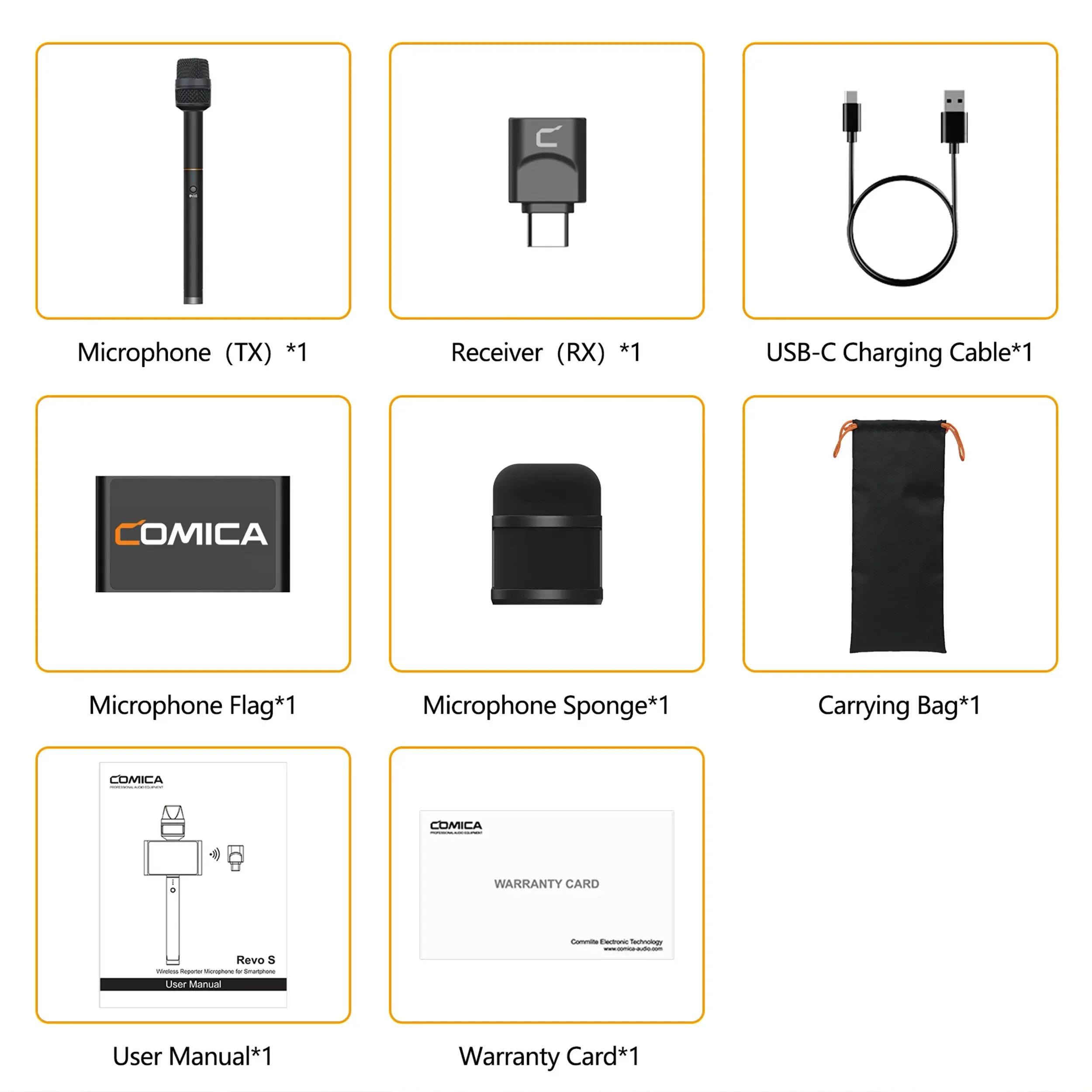 מיקרופון כתבים אלחוטי לסמארטפונים Comica Revo S USB-C
