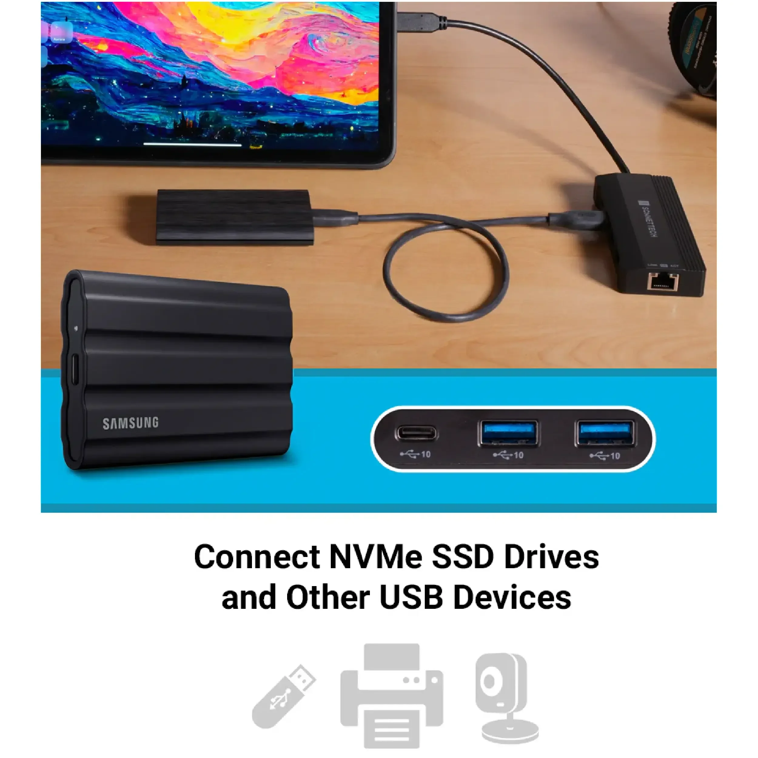 Sonnet Echo 6 Three-Port USB Multi Hub