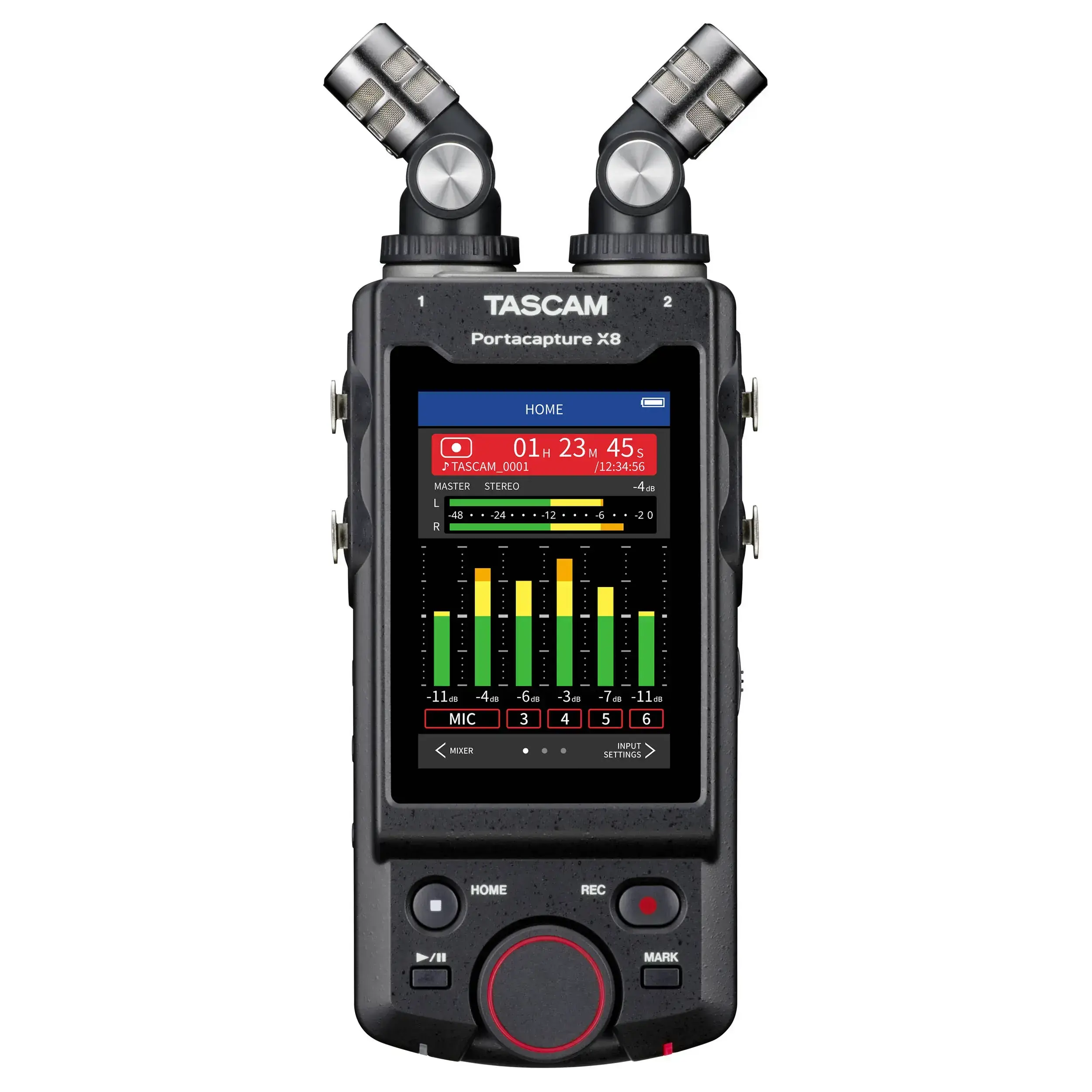 מקליט אודיו דיגיטלי נייד Tascam Portacapture X8