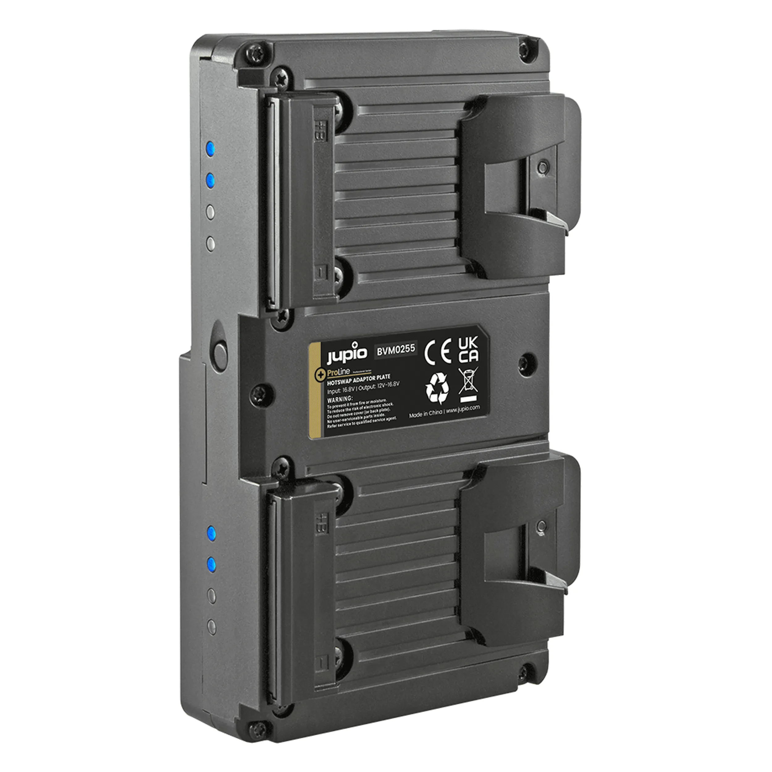 פלטה מתאמת Hotswap עבור 2 סוללות V-Mount