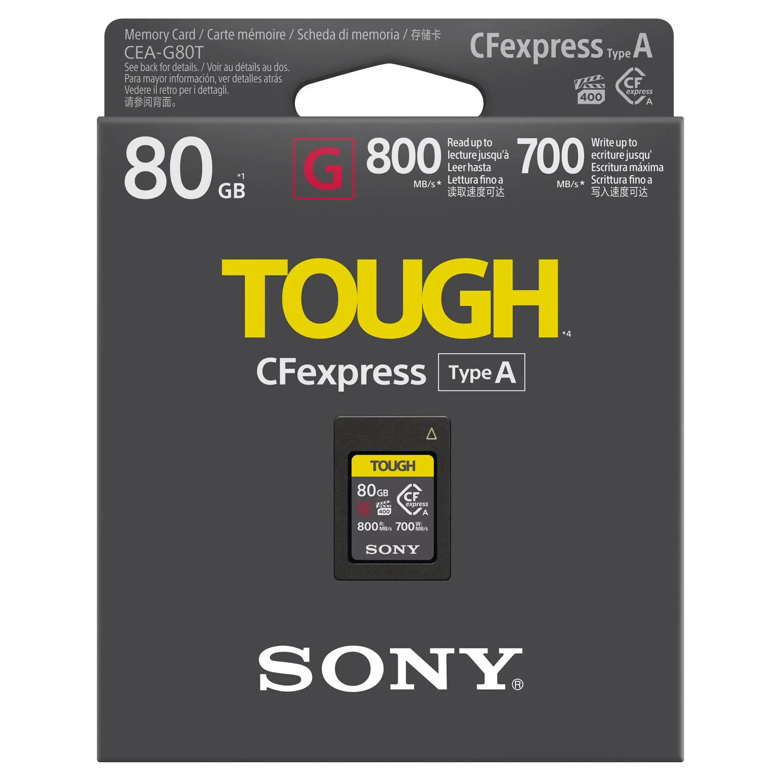 כרטיס זיכרון Sony 80GB CFexpress Type A TOUGH Memory Card
