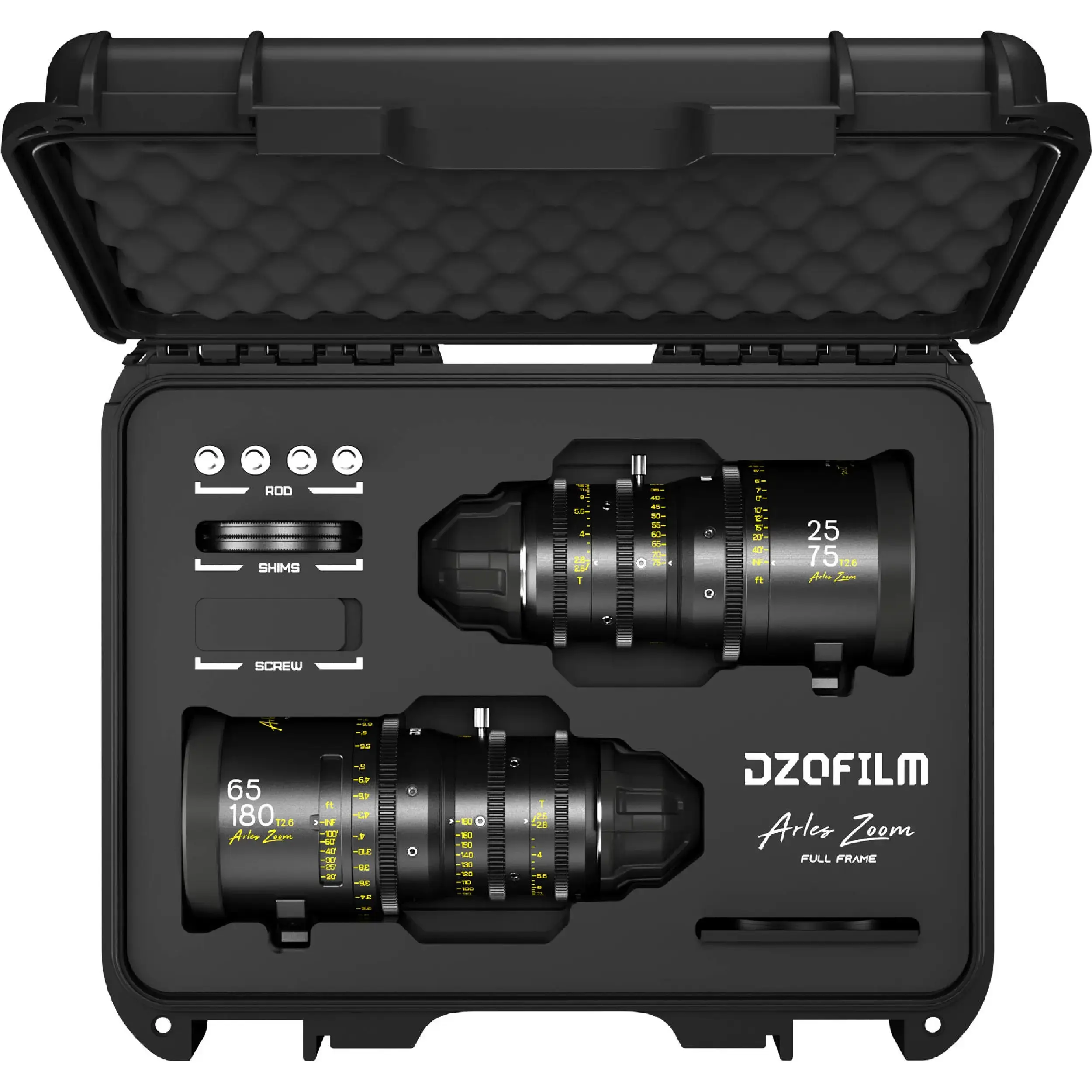 סט עדשות 25-75/65-180 מ"מ DZOFILM Arles Zoom PL Mount