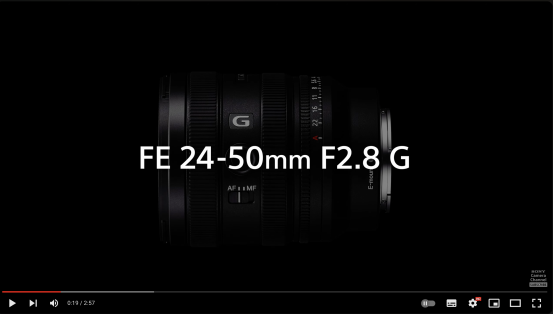 עדשת Sony FE 24-50mm F2.8 G