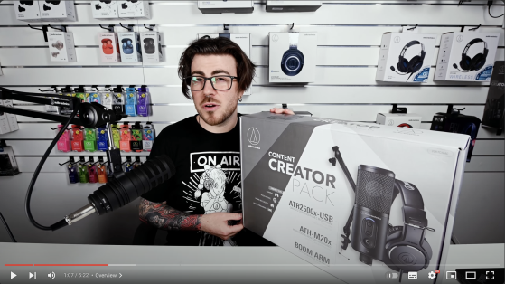 קיט סאונד ליוצרים Audio Technica Creator Pack
