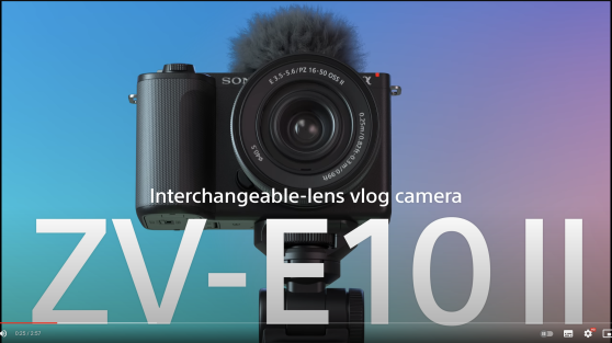מצלמה דיגיטלית ועדשה 16-50 מ"מ + Sony ZV-E10 II