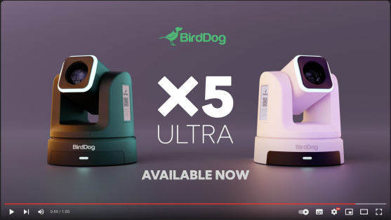 מצלמת PTZ שחורה BirdDog X5 Ultra